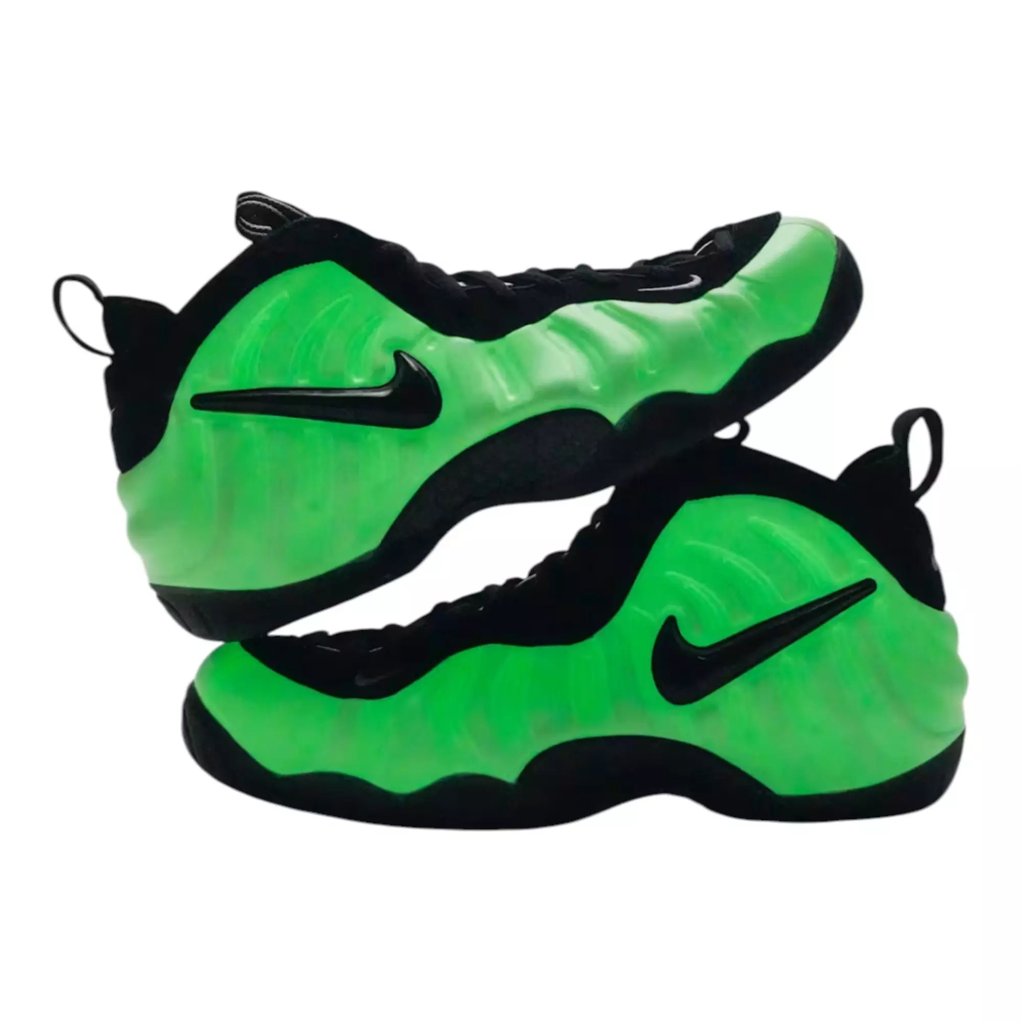 Nike Air Foamposite Pro Premium "Glow in the Dark" Preschool Kids' Shoe - SUMMIT WHITE/BLACK