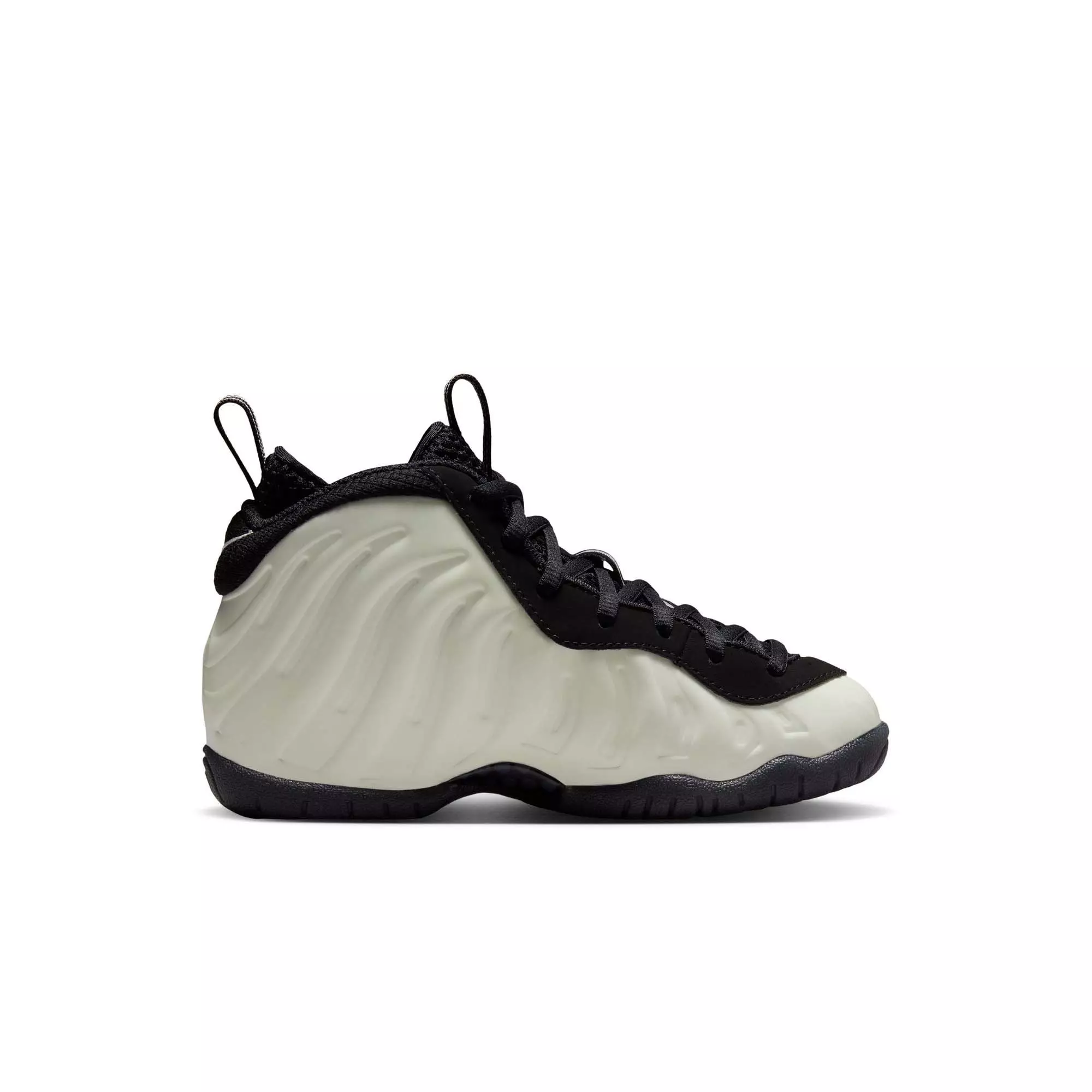 Nike Air Foamposite Pro Premium "Glow in the Dark" Preschool Kids' Shoe - SUMMIT WHITE/BLACK