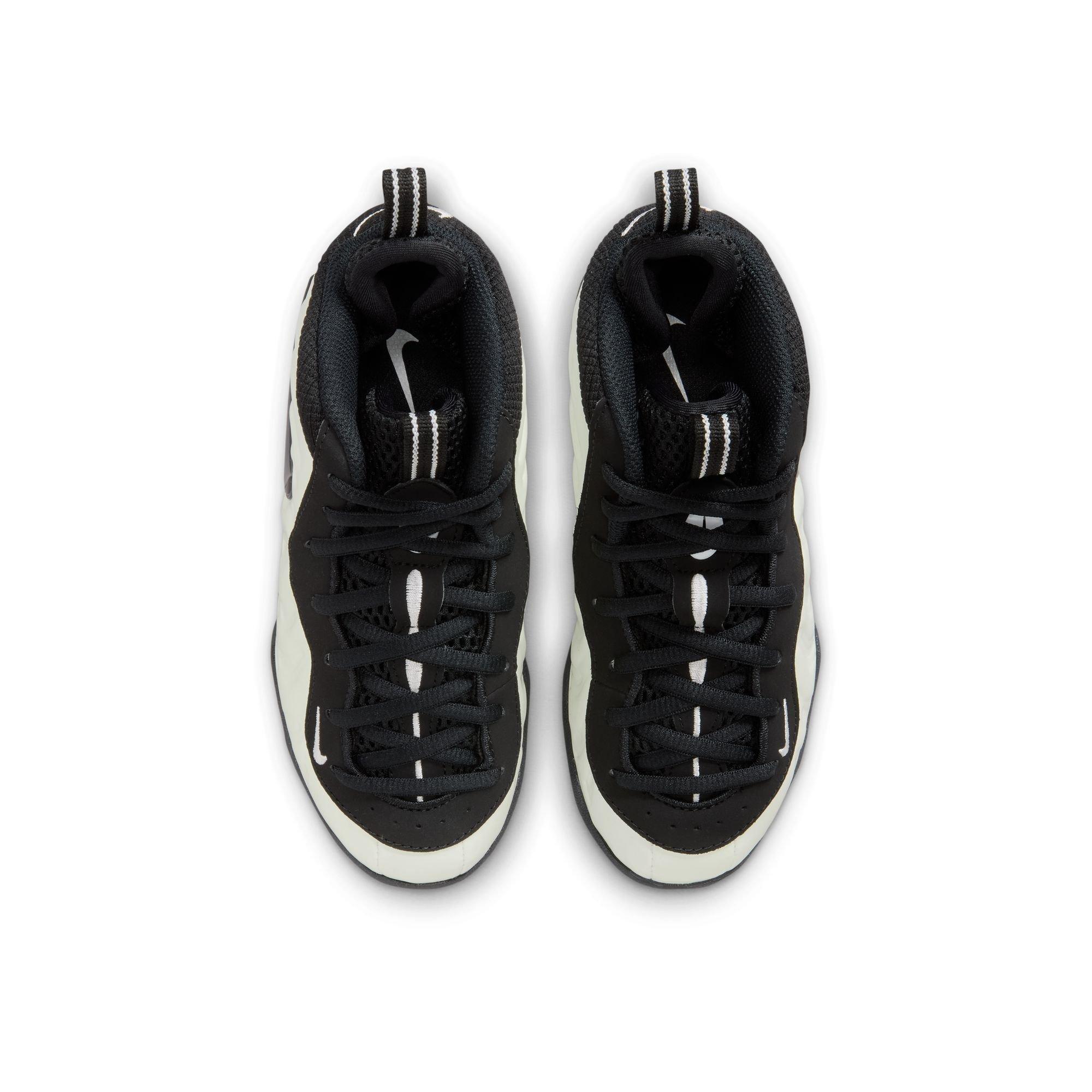 Nike Air Foamposite Pro Premium "Glow in the Dark" Preschool Kids' Shoe - SUMMIT WHITE/BLACK