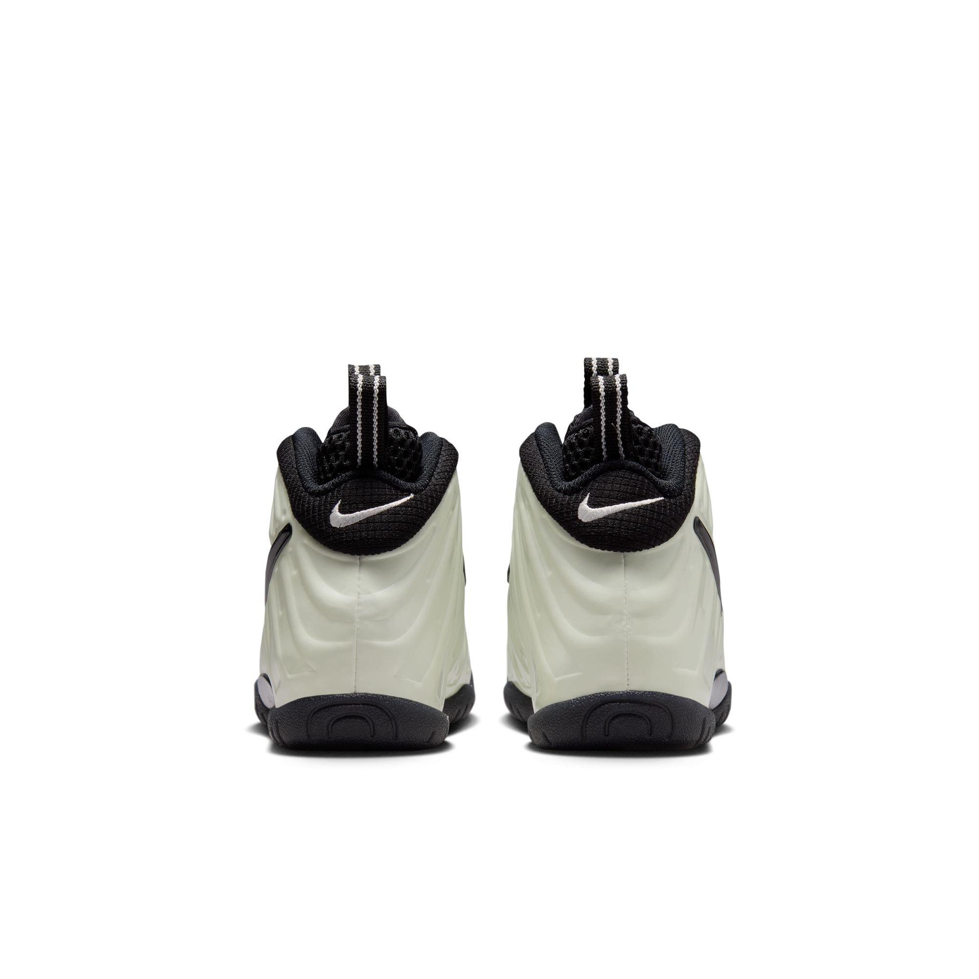 Nike Air Foamposite Pro Premium "Glow in the Dark" Preschool Kids' Shoe - SUMMIT WHITE/BLACK