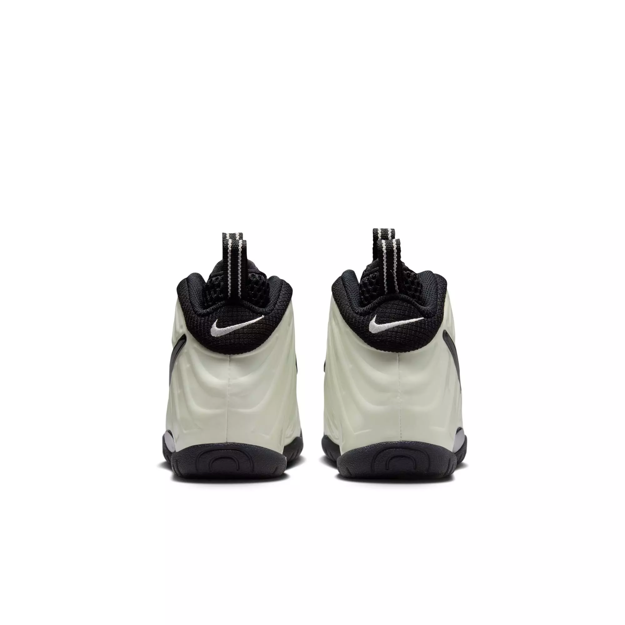 Nike Air Foamposite Pro Premium "Glow in the Dark" Preschool Kids' Shoe - SUMMIT WHITE/BLACK