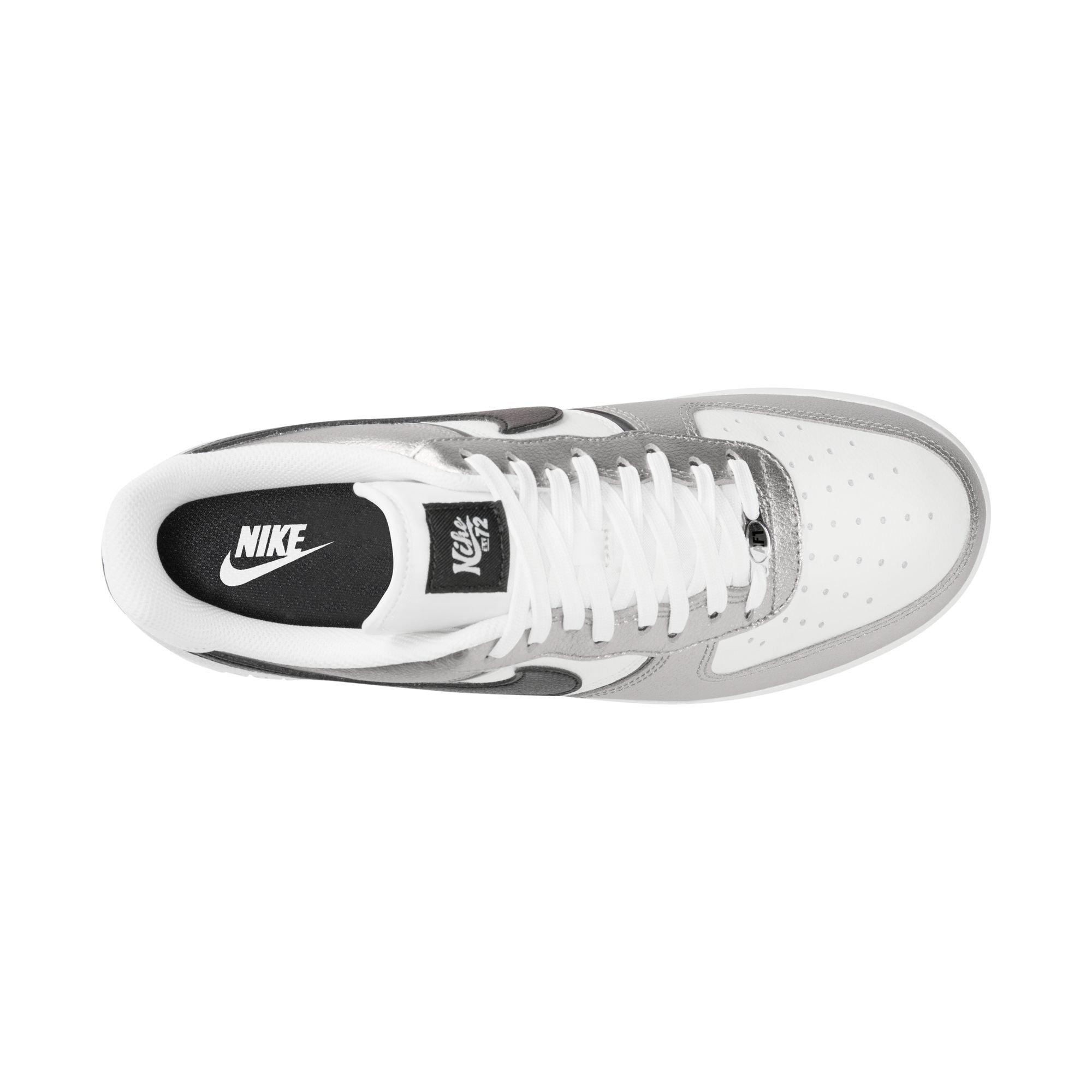 Nike Air Force 1 '07 LV8 "Metallic Silver/Black/White" Men's Shoe - SILVER/BLACK Thumbnail View 8