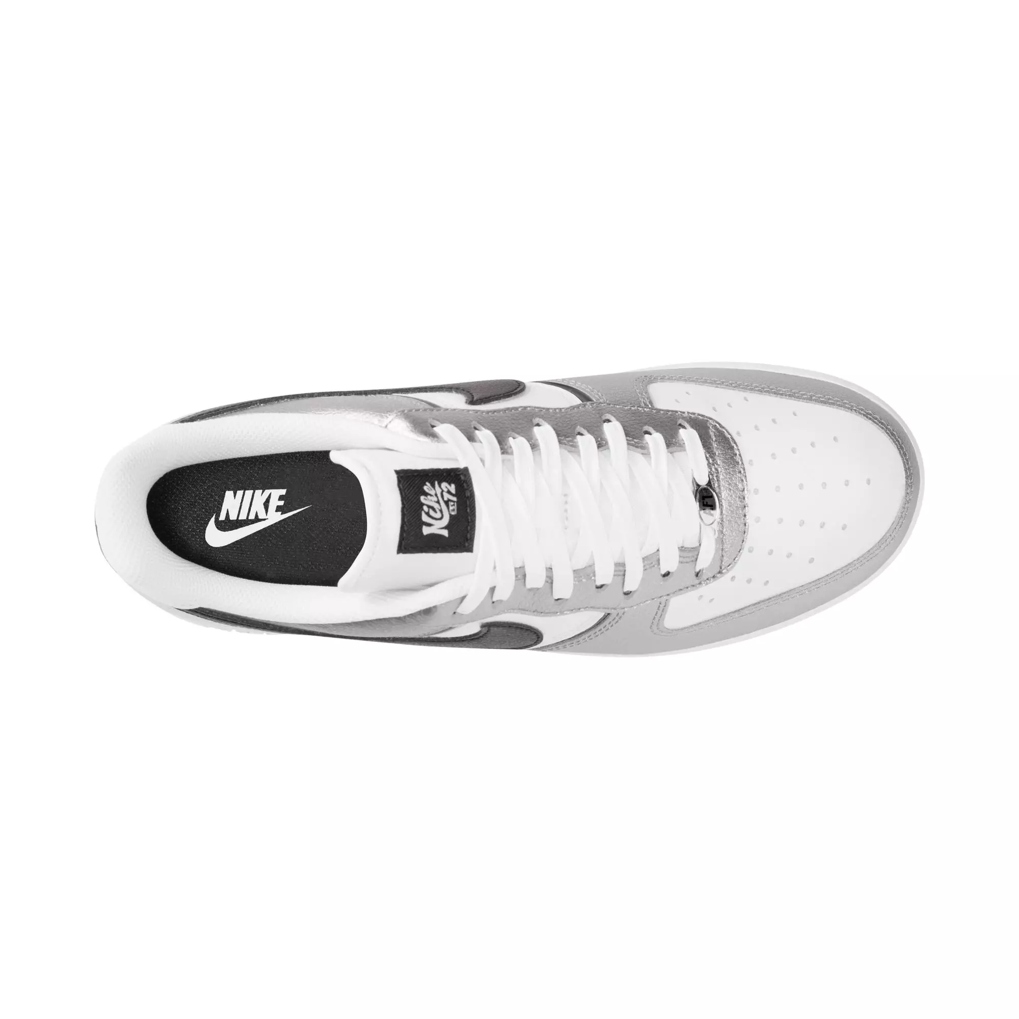 Nike Air Force 1 '07 LV8 "Metallic Silver/Black/White" Men's Shoe - SILVER/BLACK