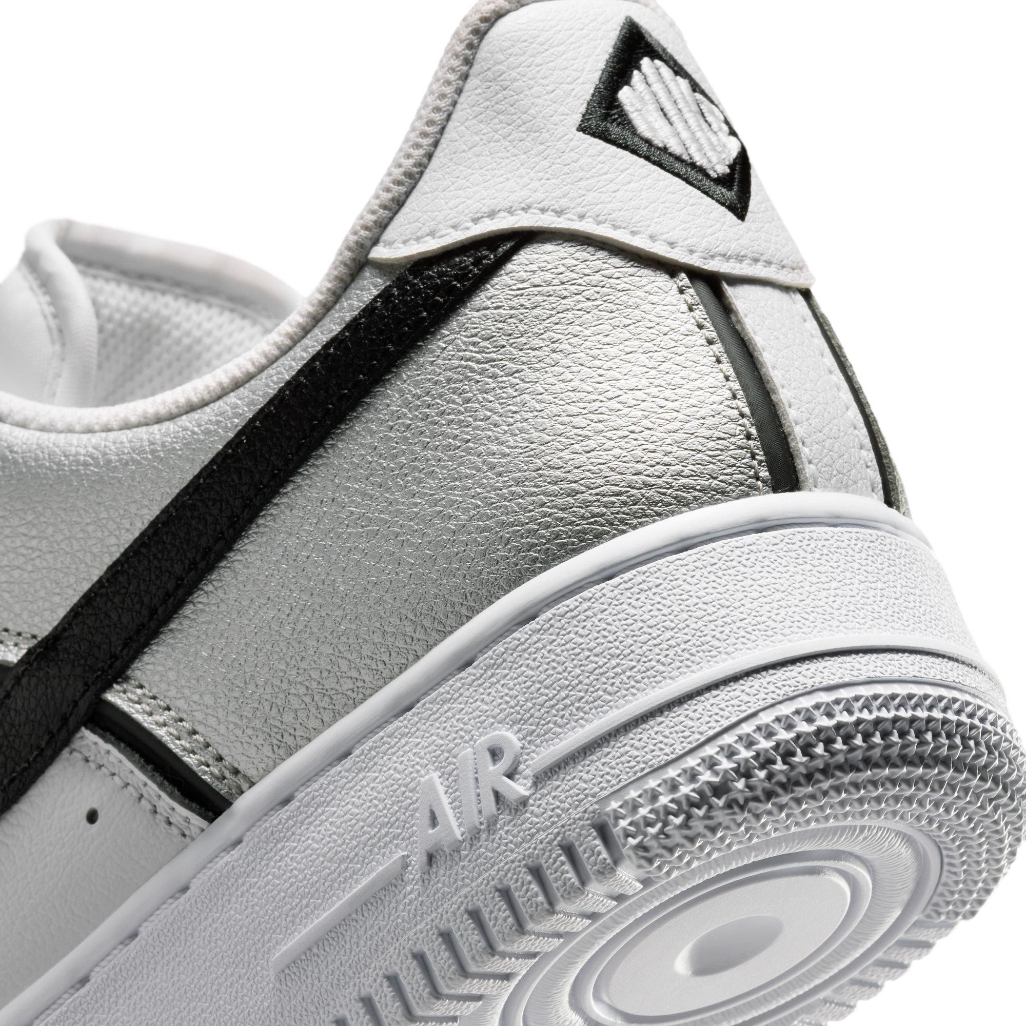 Nike Air Force 1 '07 LV8 "Metallic Silver/Black/White" Men's Shoe - SILVER/BLACK Thumbnail View 11