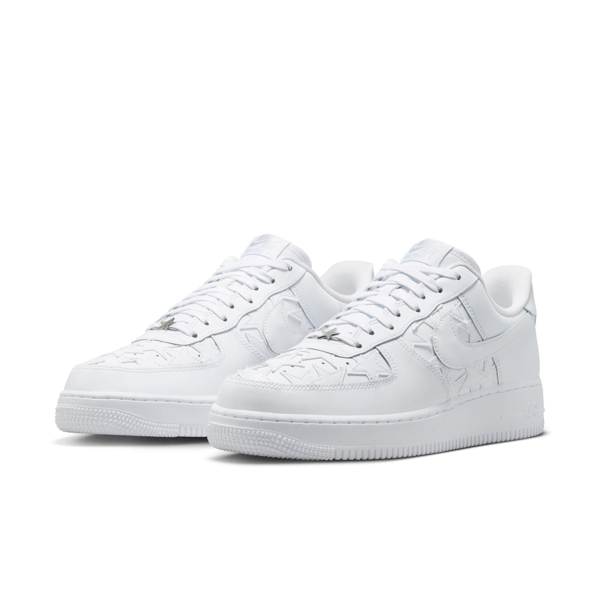 Nike Air Force 1 '07 "White/Metallic Silver" Men's Shoe - WHITE Thumbnail View 5