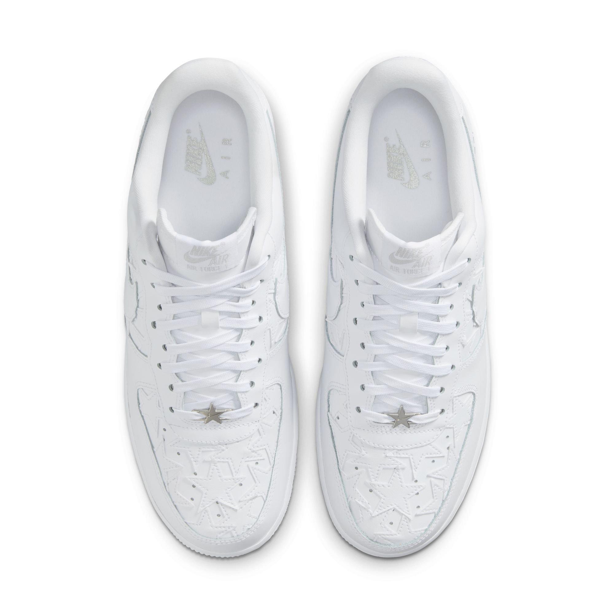 Nike Air Force 1 '07 "White/Metallic Silver" Men's Shoe - WHITE Thumbnail View 6