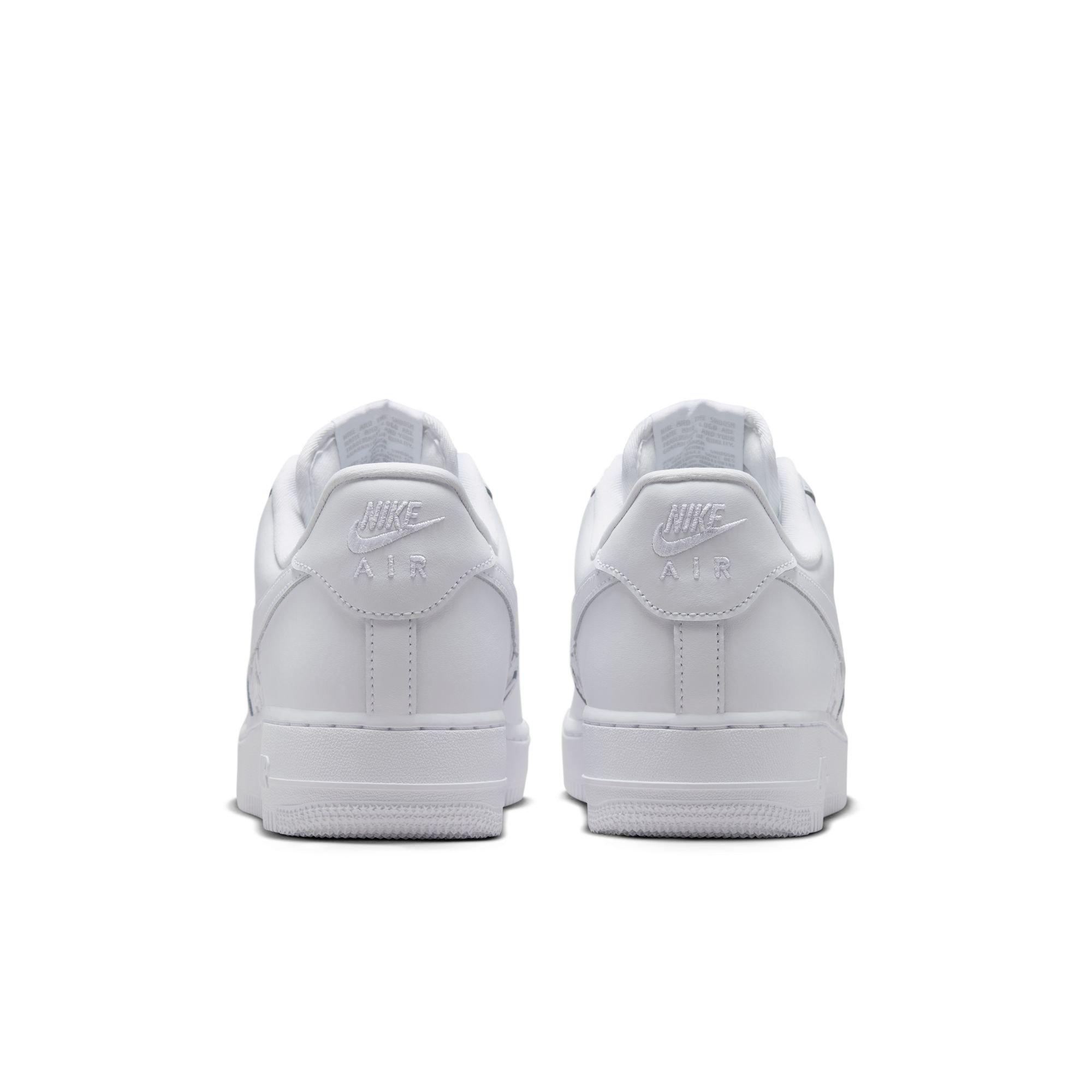 Nike Air Force 1 '07 "White/Metallic Silver" Men's Shoe - WHITE Thumbnail View 7