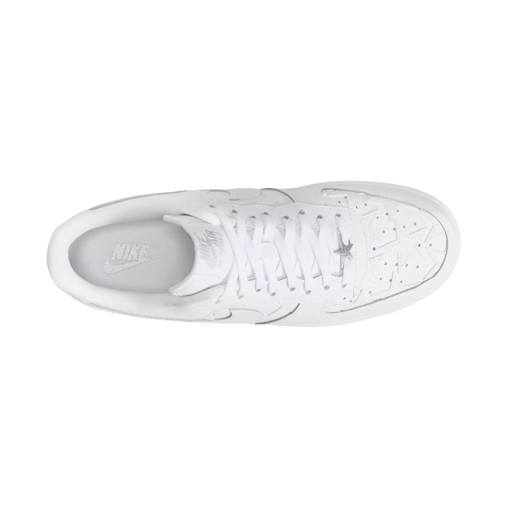 Nike Air Force 1 '07 "White/Metallic Silver" Men's Shoe - WHITE