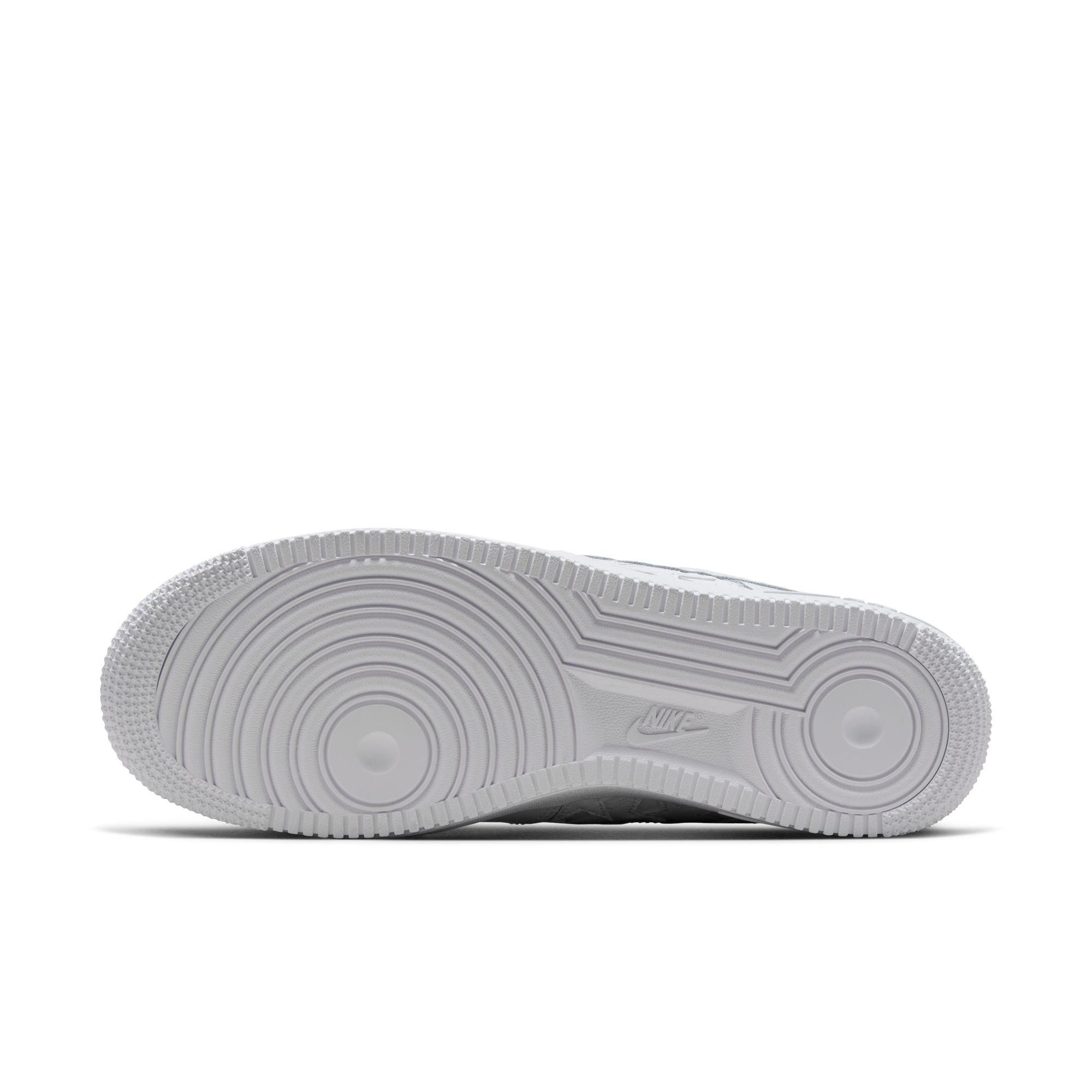 Nike Air Force 1 '07 "White/Metallic Silver" Men's Shoe - WHITE Thumbnail View 9