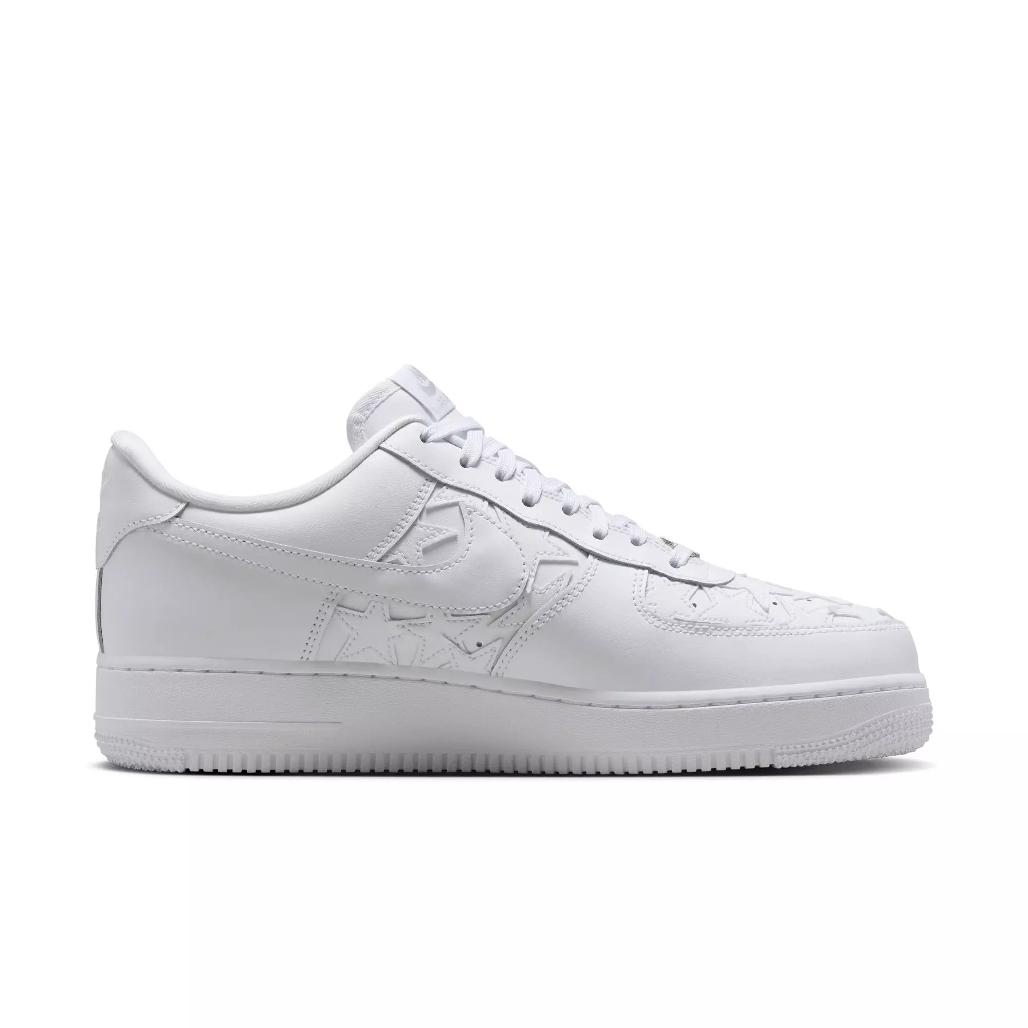 Nike Air Force 1 '07 "White/Metallic Silver" Men's Shoe - WHITE