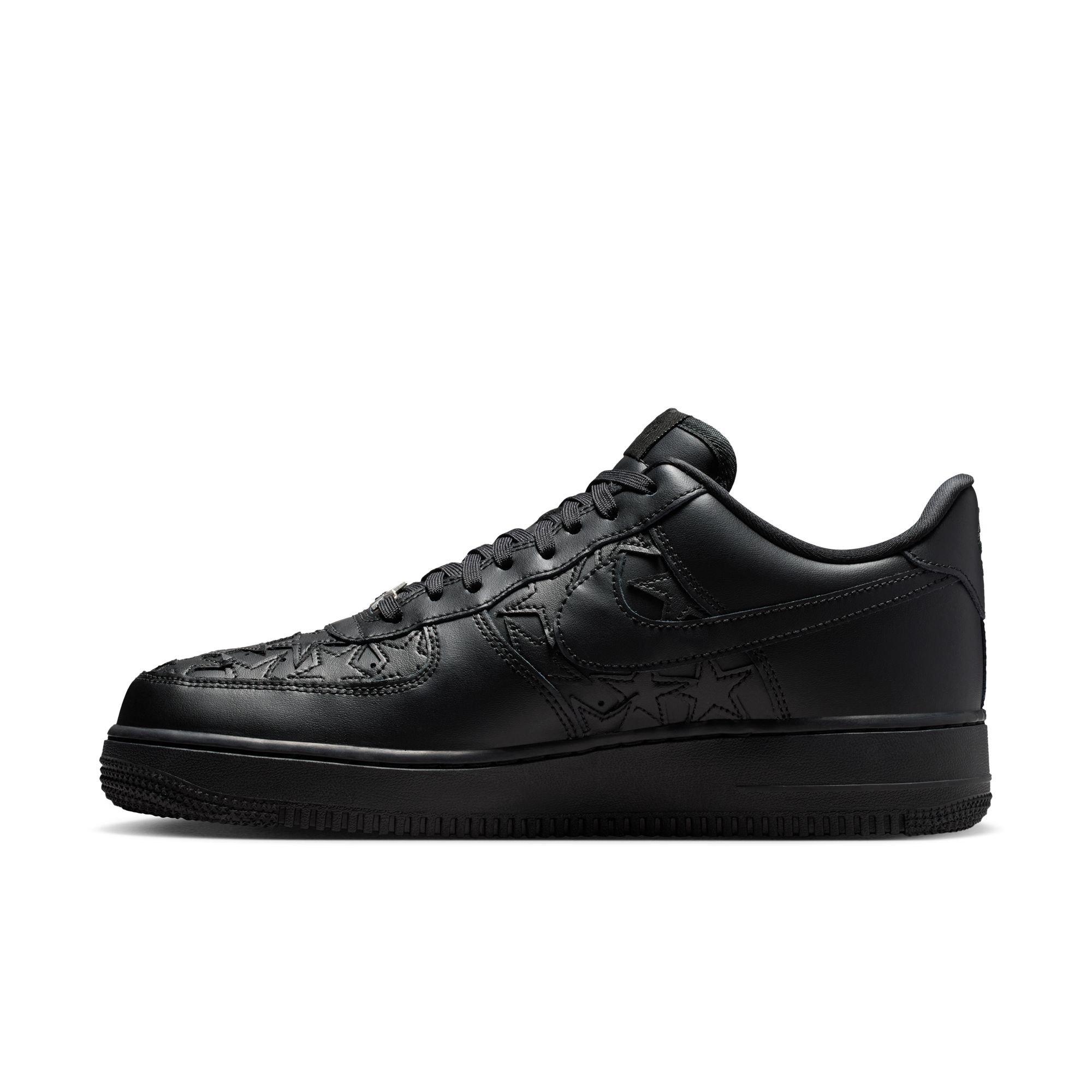 Nike Air Force 1 '07 "Black/Metallic Silver" Men's Shoe - BLACK Thumbnail View 4