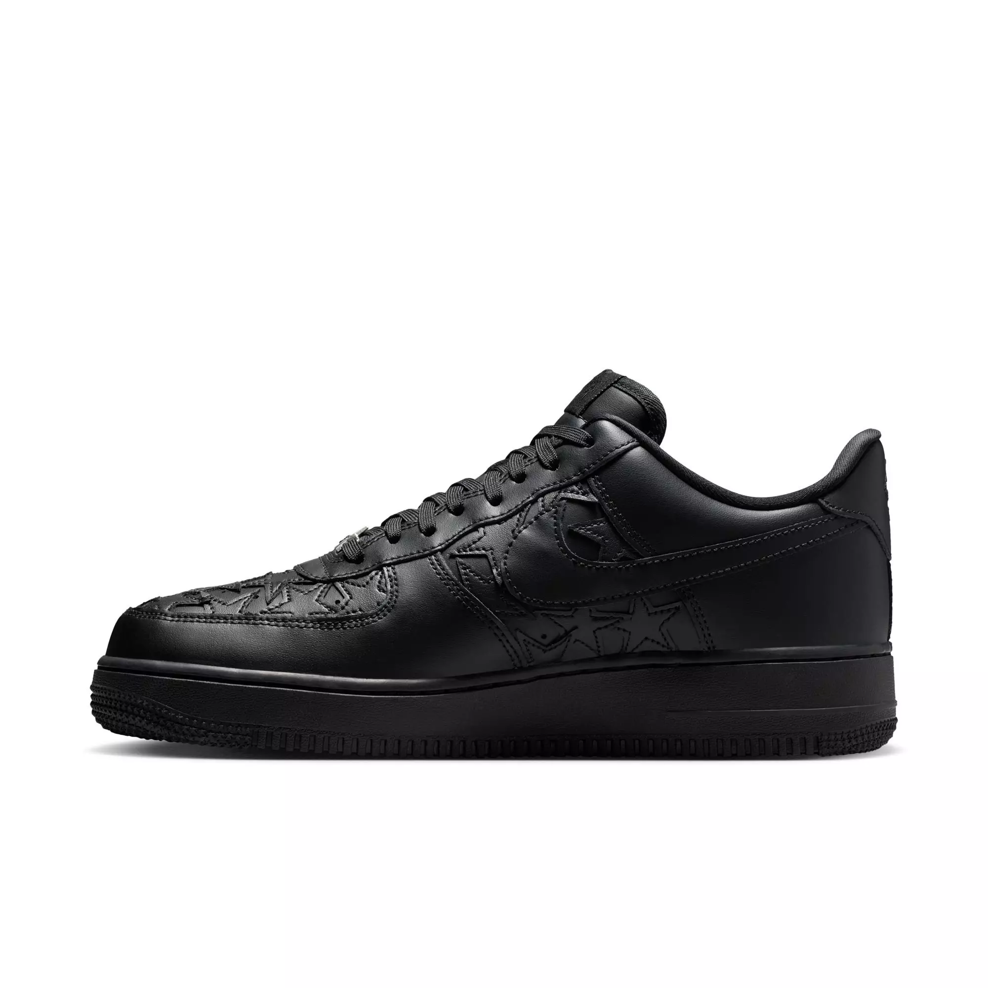 Nike Air Force 1 '07 "Black/Metallic Silver" Men's Shoe - BLACK