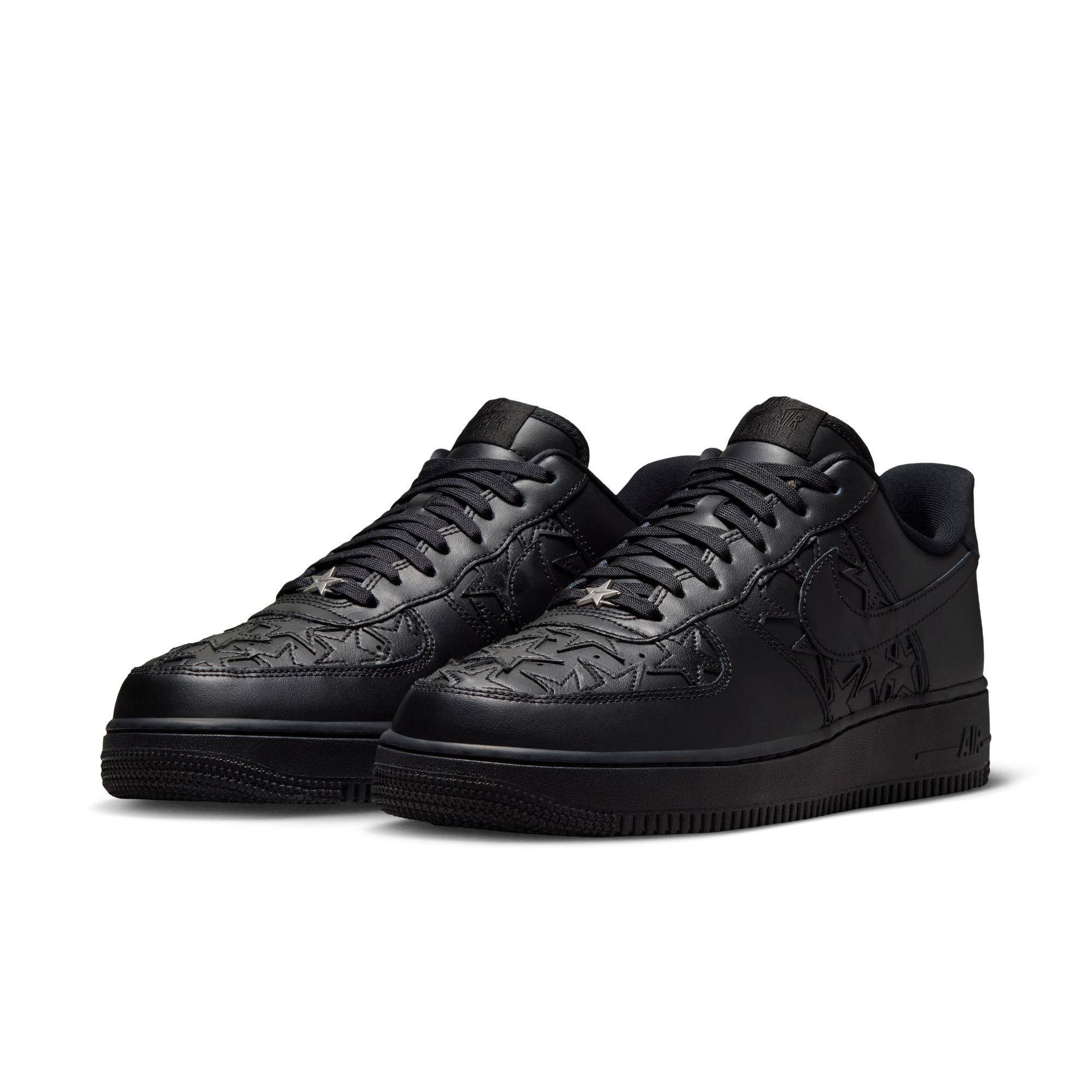 Nike Air Force 1 '07 "Black/Metallic Silver" Men's Shoe - BLACK Thumbnail View 5