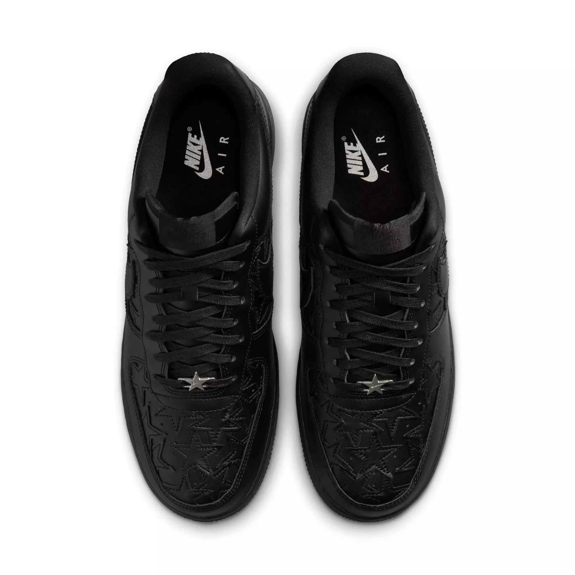 Nike Air Force 1 '07 "Black/Metallic Silver" Men's Shoe - BLACK