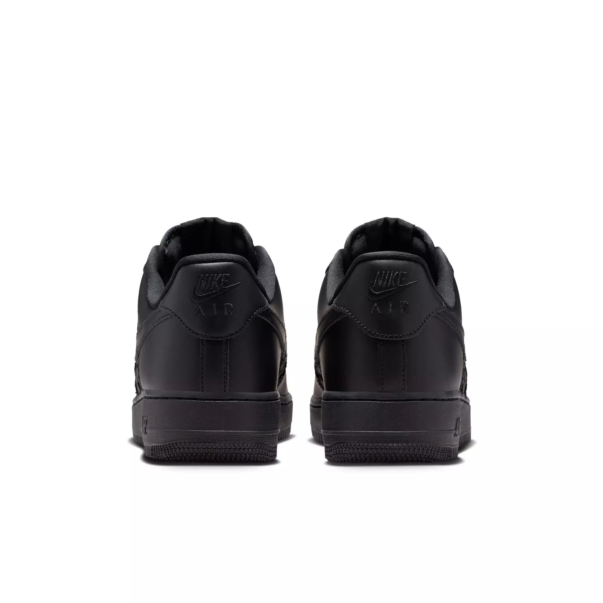 Nike Air Force 1 '07 "Black/Metallic Silver" Men's Shoe - BLACK