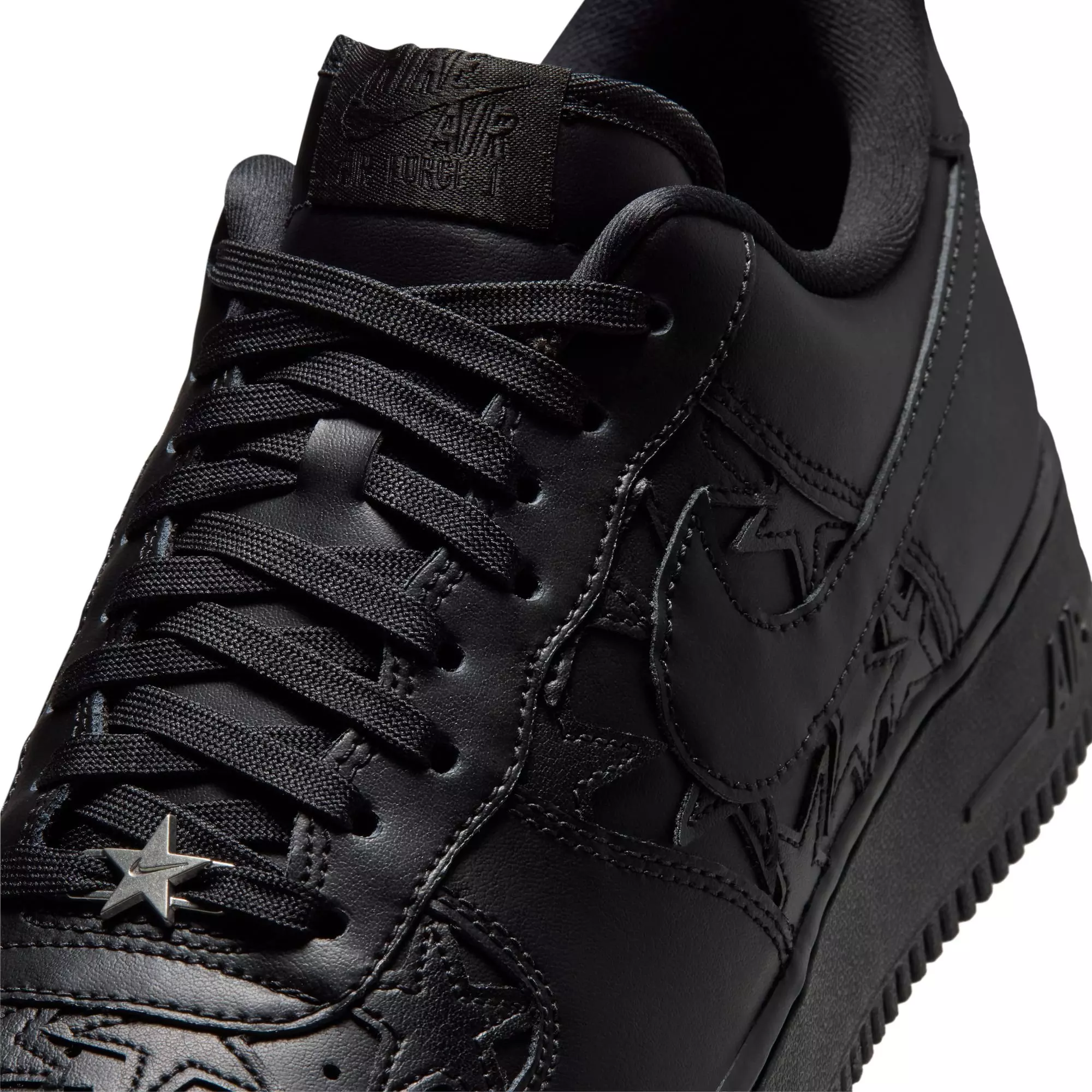 Nike Air Force 1 '07 "Black/Metallic Silver" Men's Shoe - BLACK