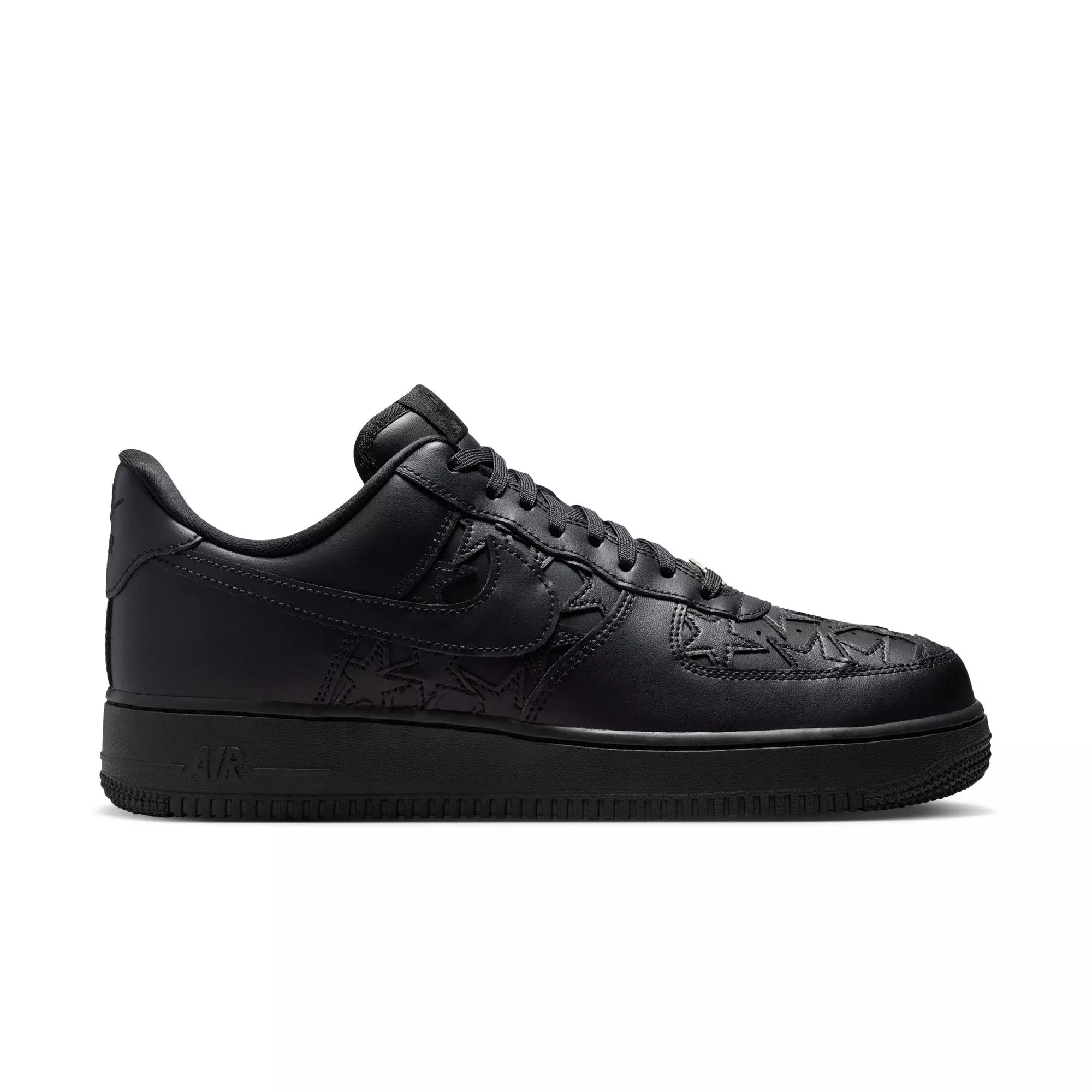 Nike Air Force 1 '07 "Black/Metallic Silver" Men's Shoe - BLACK