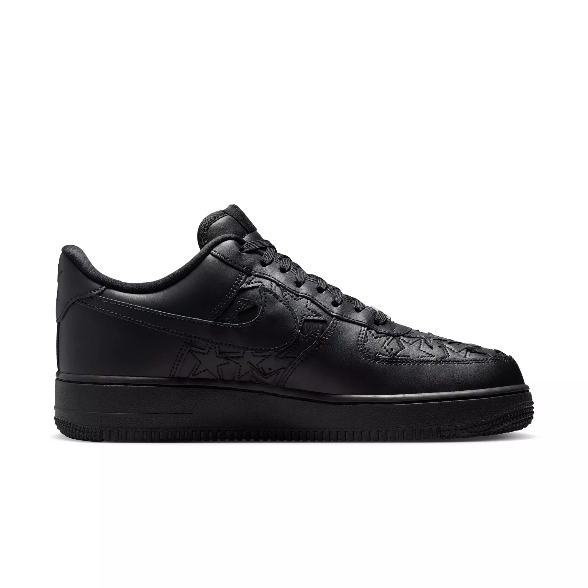 Nike Air Force 1 '07 "Black/Metallic Silver" Men's Shoe - BLACK