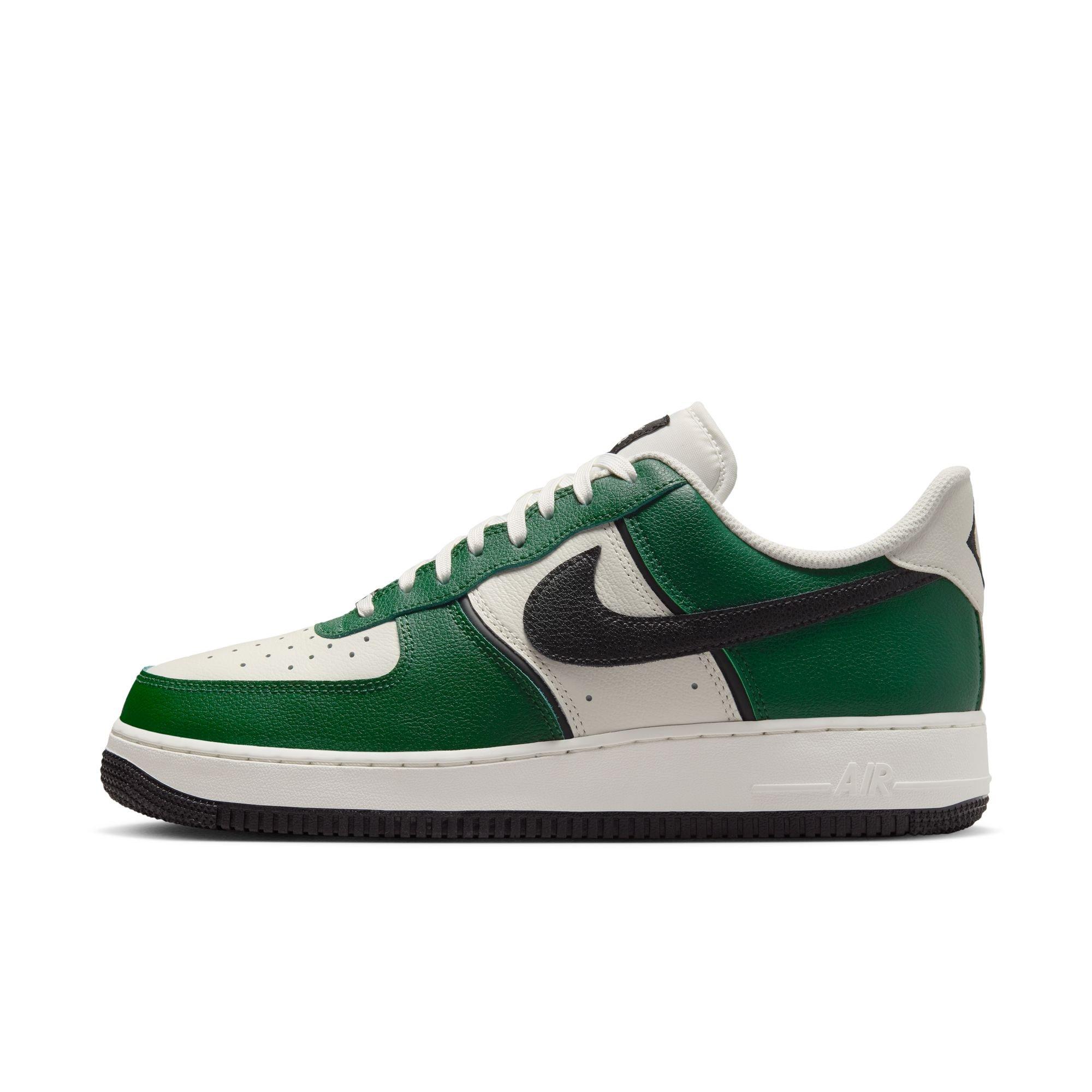 Nike Air Force 1 '07 LV8 "Fir/Black/Sail/Coconut Milk" Men's Shoe - GREEN/WHITE Thumbnail View 3