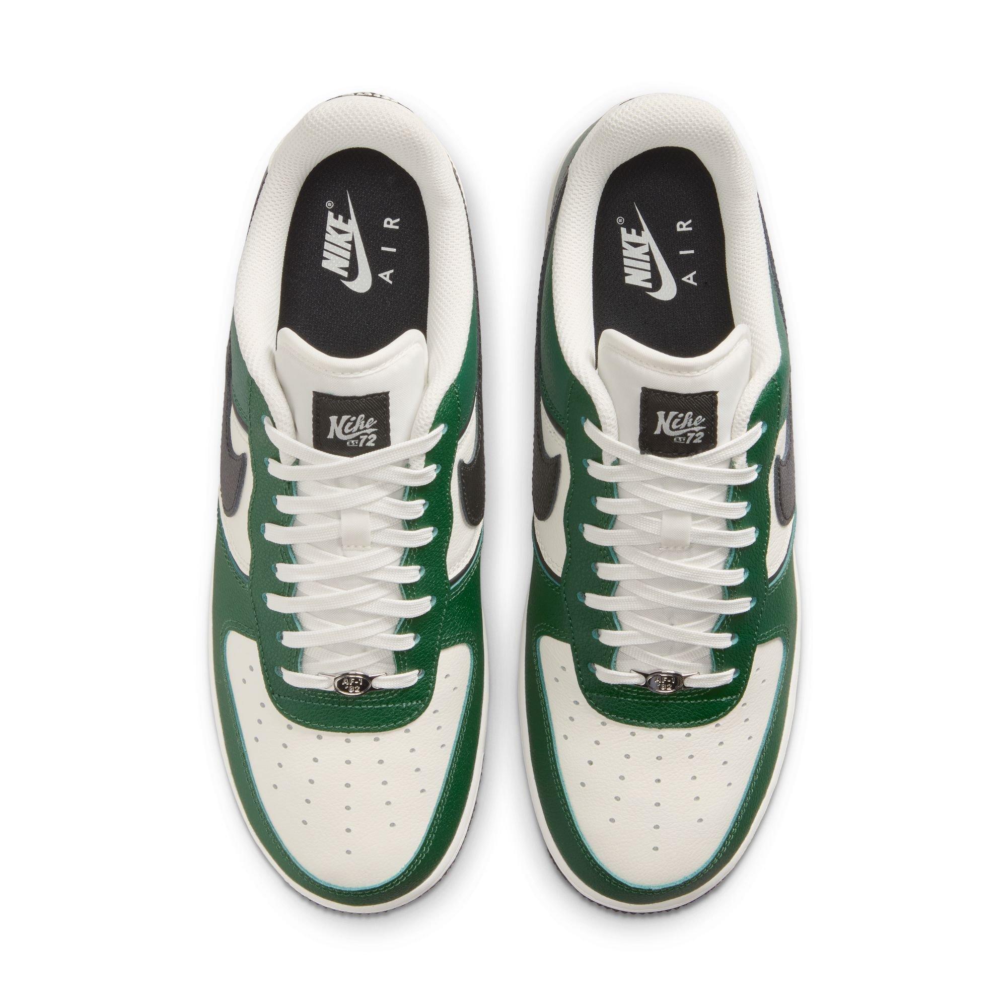 Nike Air Force 1 '07 LV8 "Fir/Black/Sail/Coconut Milk" Men's Shoe - GREEN/WHITE Thumbnail View 6