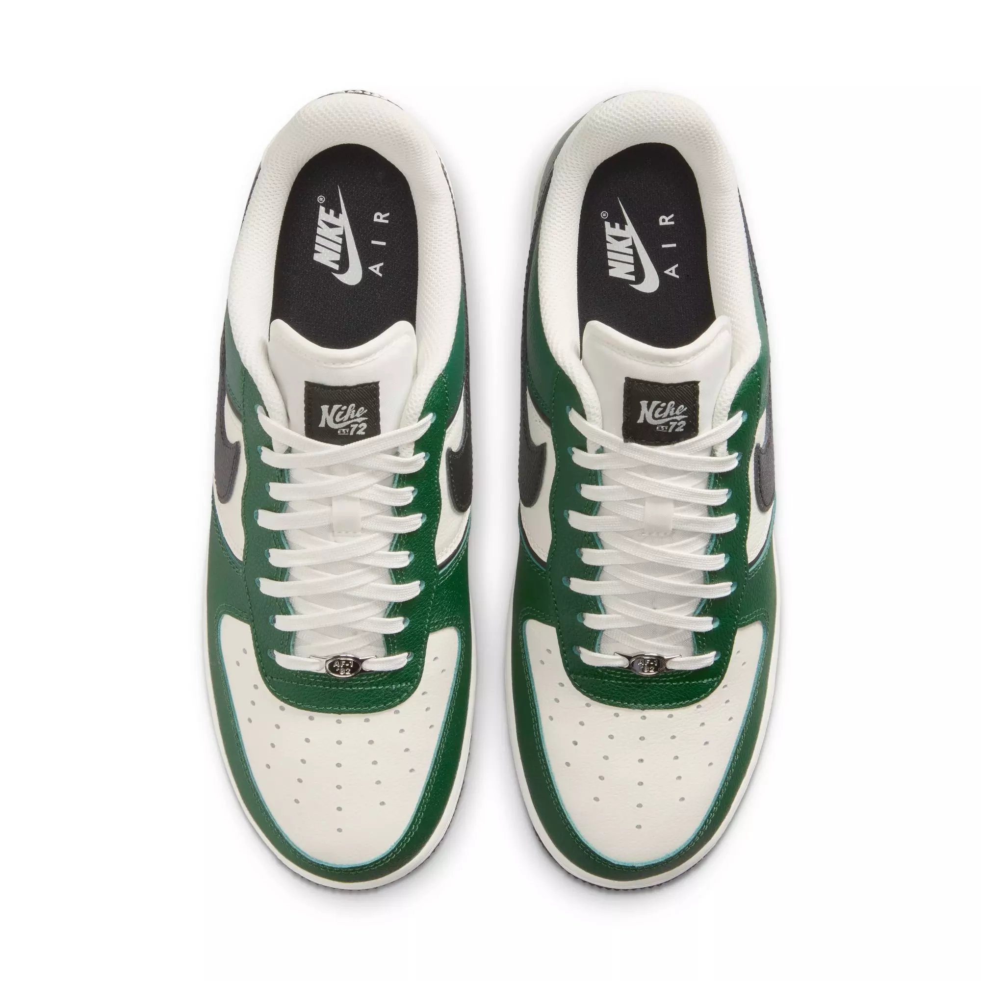 Nike Air Force 1 '07 LV8 "Fir/Black/Sail/Coconut Milk" Men's Shoe - GREEN/WHITE