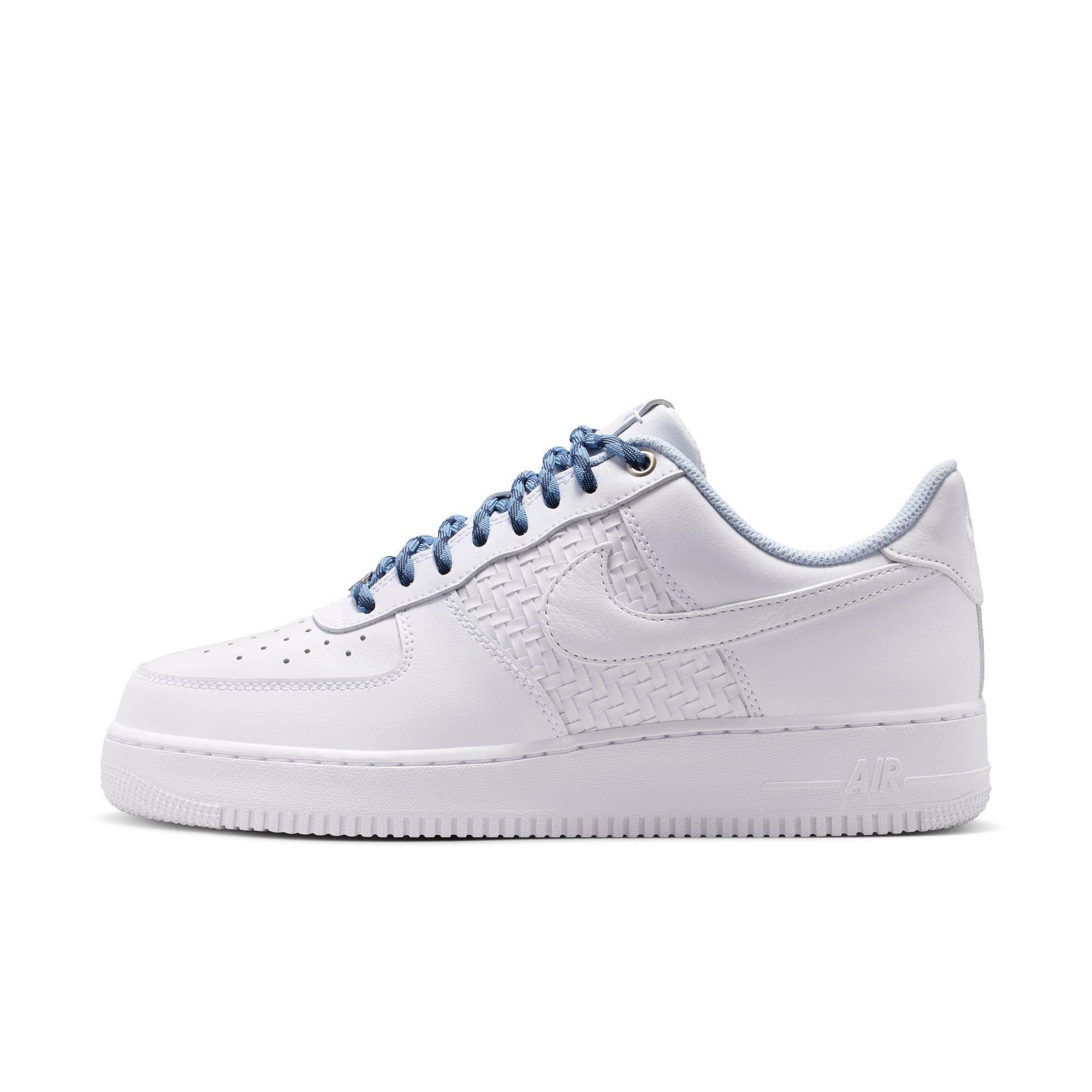 Nike Air Force 1 '07 LV8 "White/Metallic Silver" Men's Shoe - WHITE/SILVER