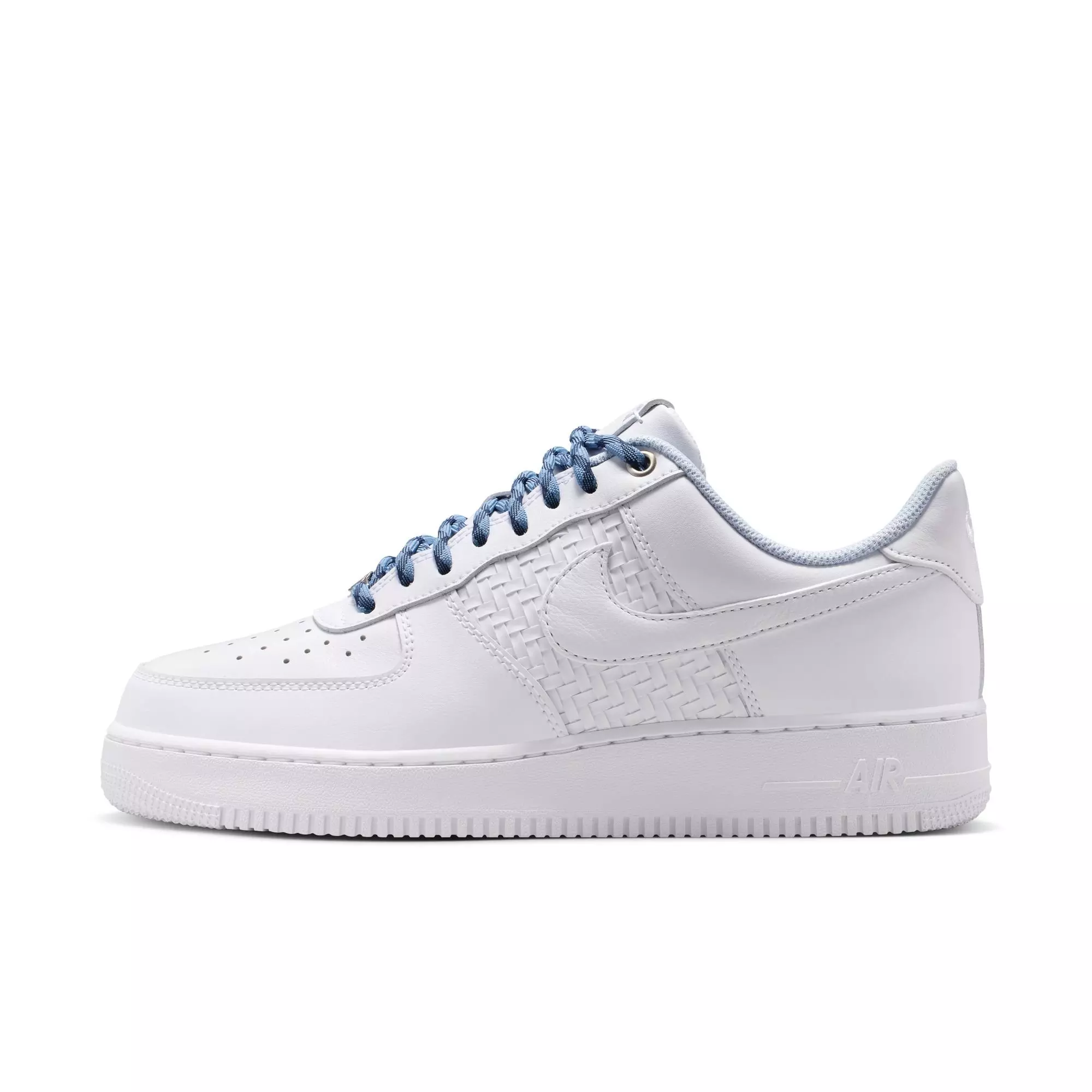 Nike Air Force 1 '07 LV8 "White/Metallic Silver" Men's Shoe - WHITE/SILVER