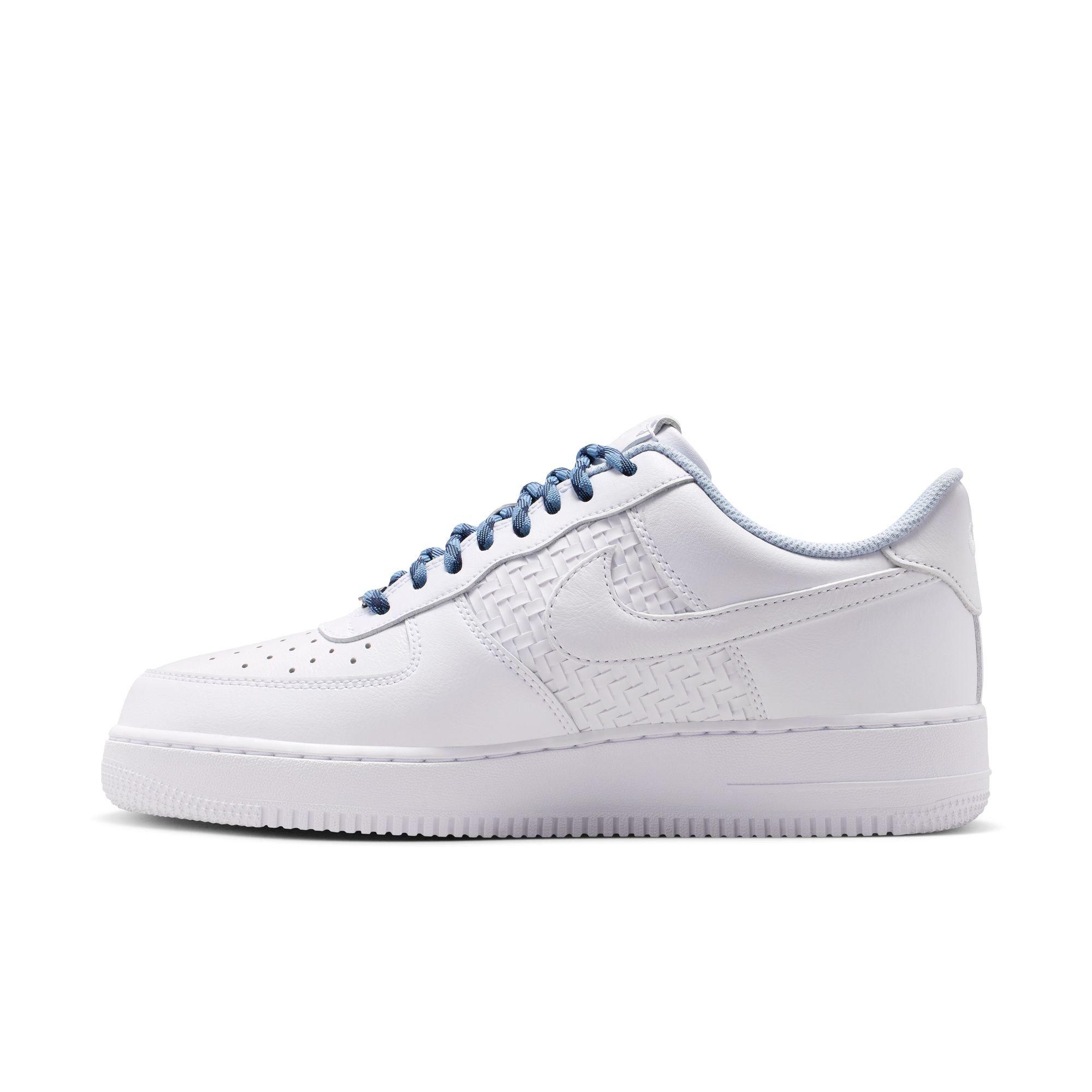 Nike Air Force 1 '07 LV8 "White/Metallic Silver" Men's Shoe - WHITE/SILVER