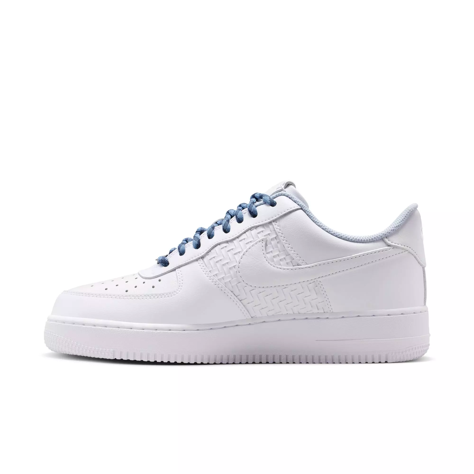 Nike Air Force 1 '07 LV8 "White/Metallic Silver" Men's Shoe - WHITE/SILVER