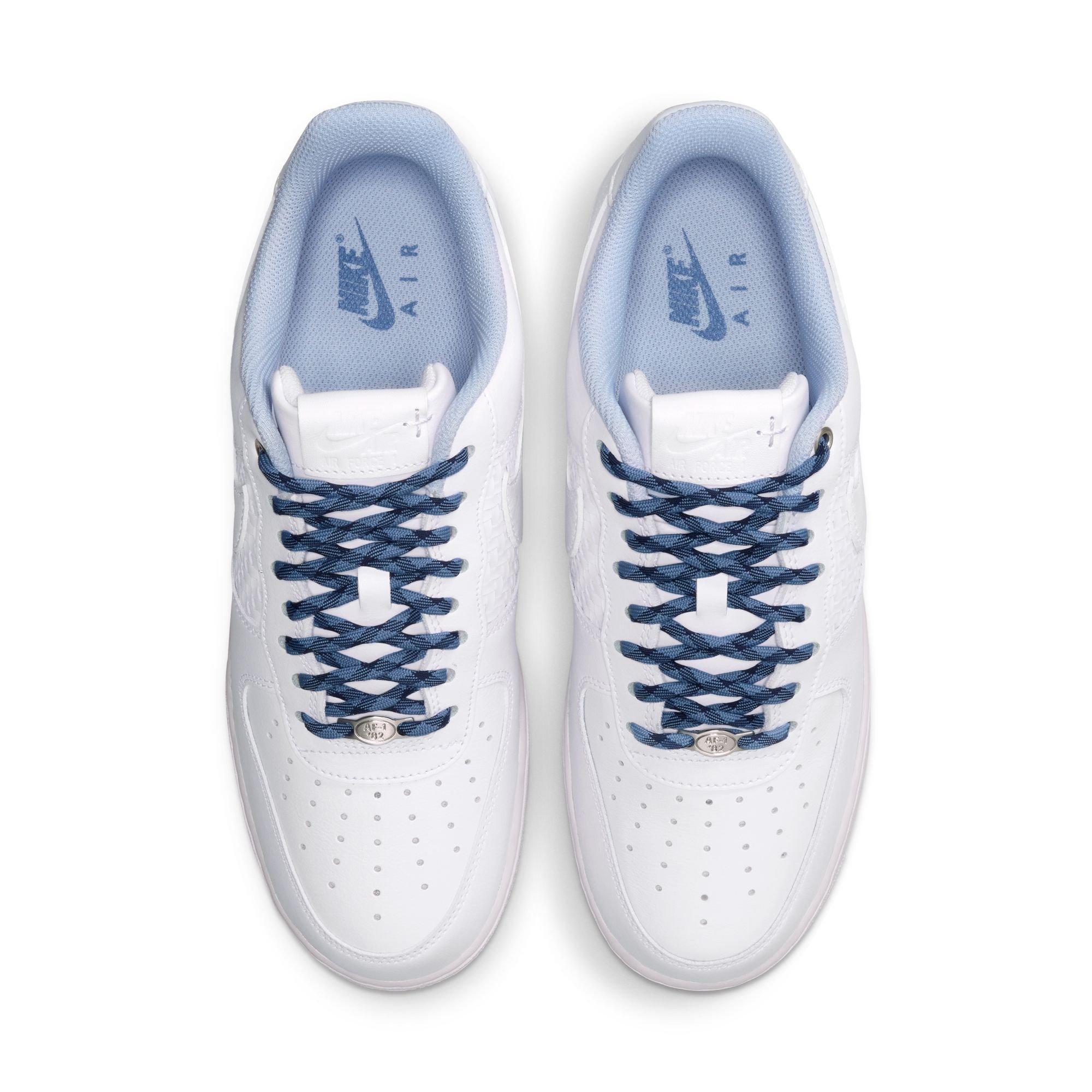 Nike Air Force 1 '07 LV8 "White/Metallic Silver" Men's Shoe - WHITE/SILVER