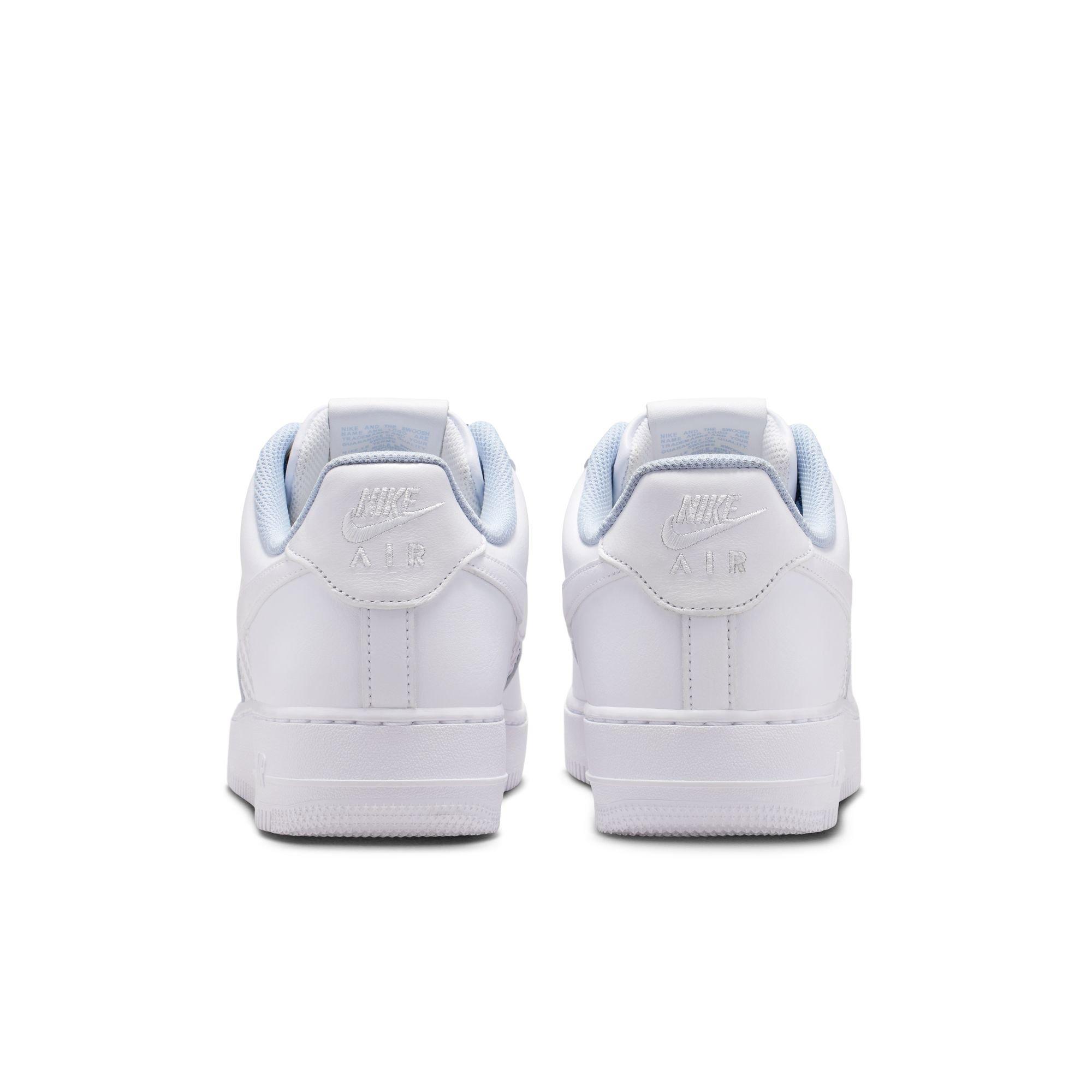Nike Air Force 1 '07 LV8 "White/Metallic Silver" Men's Shoe - WHITE/SILVER