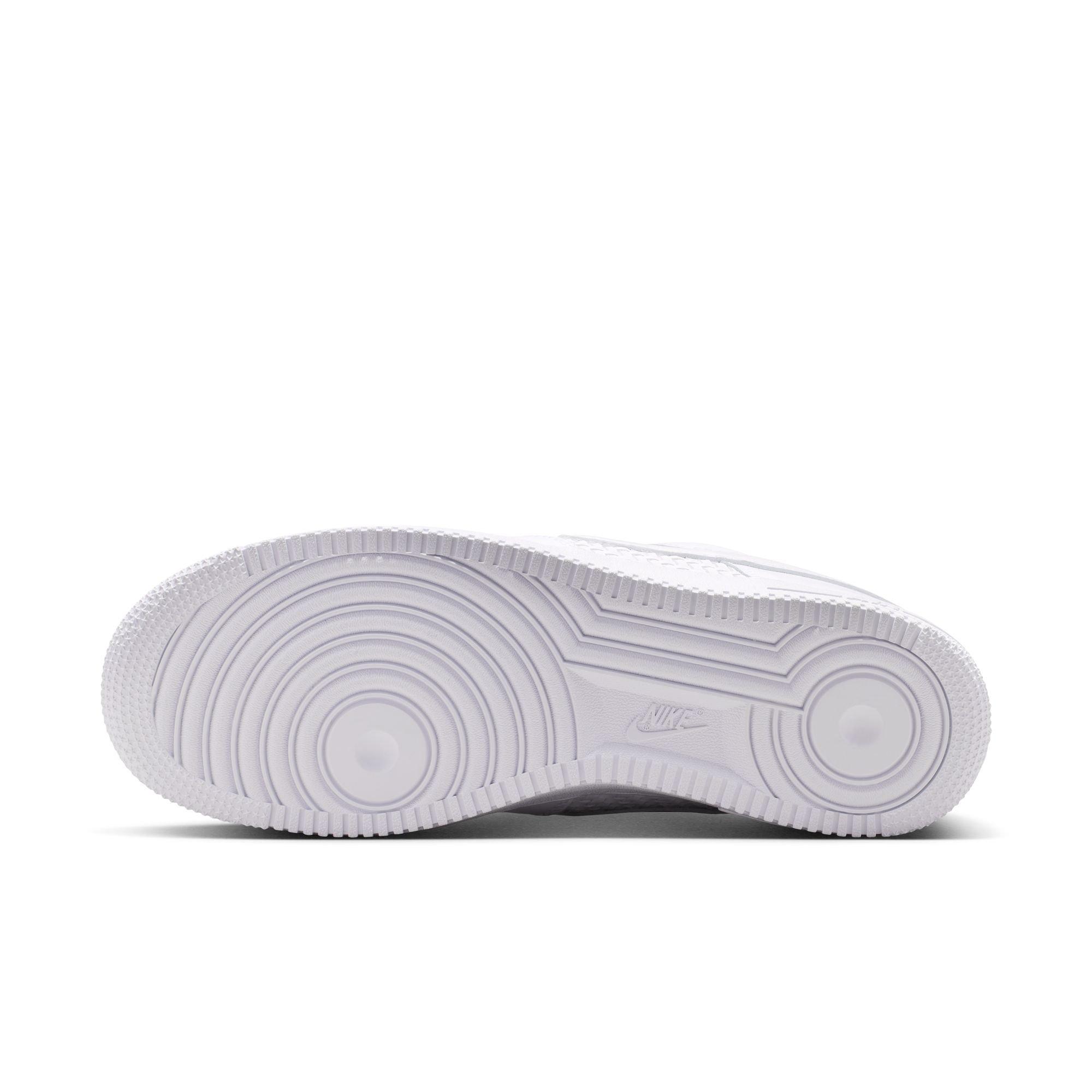 Nike Air Force 1 '07 LV8 "White/Metallic Silver" Men's Shoe - WHITE/SILVER