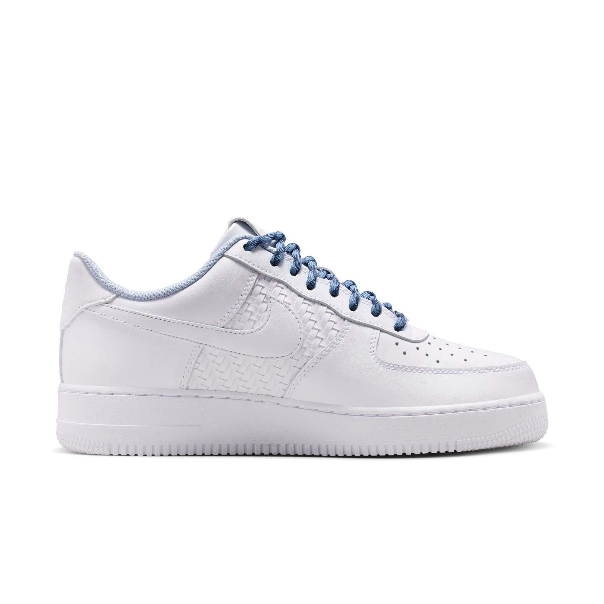Nike Air Force 1 '07 LV8 "White/Metallic Silver" Men's Shoe - WHITE/SILVER