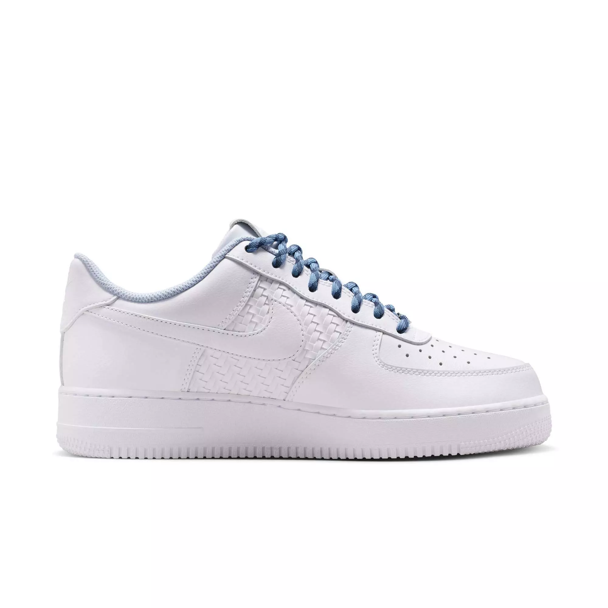 Nike Air Force 1 '07 LV8 "White/Metallic Silver" Men's Shoe - WHITE/SILVER