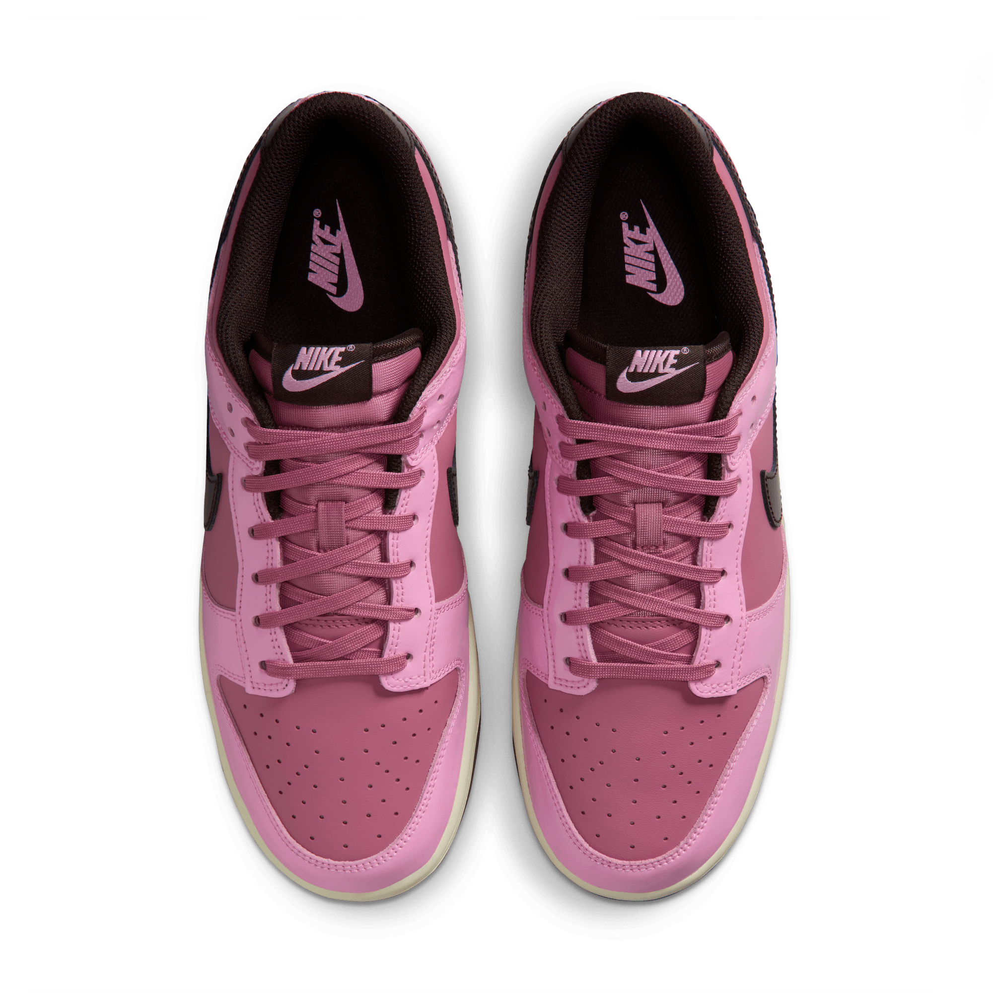 Nike Dunk Low Retro "Pink Rise/Velvet Brown/Elemental Pink" Women's Shoe - PINK/BROWN