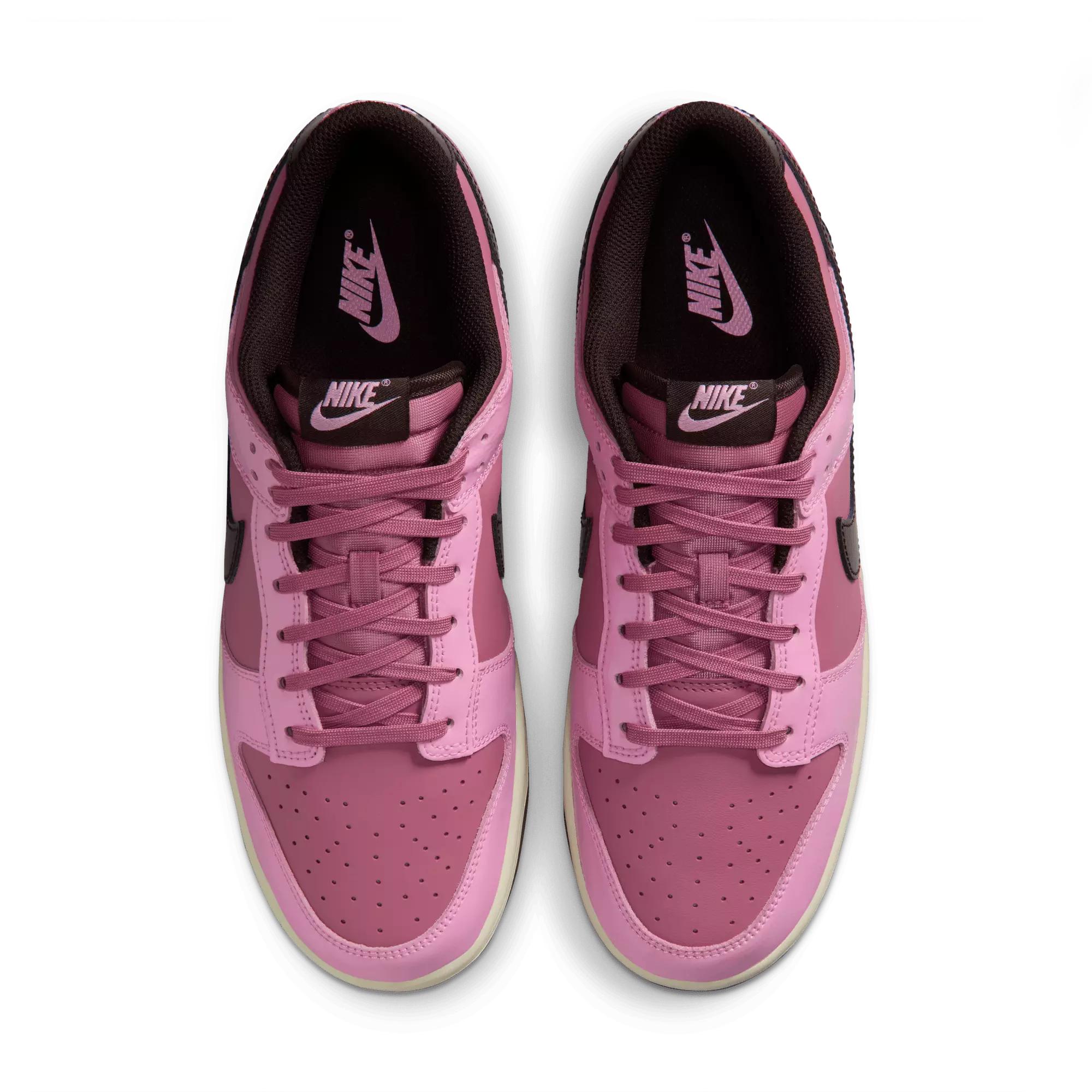 Nike Dunk Low Retro "Pink Rise/Velvet Brown/Elemental Pink" Women's Shoe - PINK/BROWN