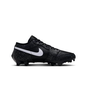 Jordan 1 Low "Splatter" Grade School Kids' Football Cleat - BLACK/WHITE