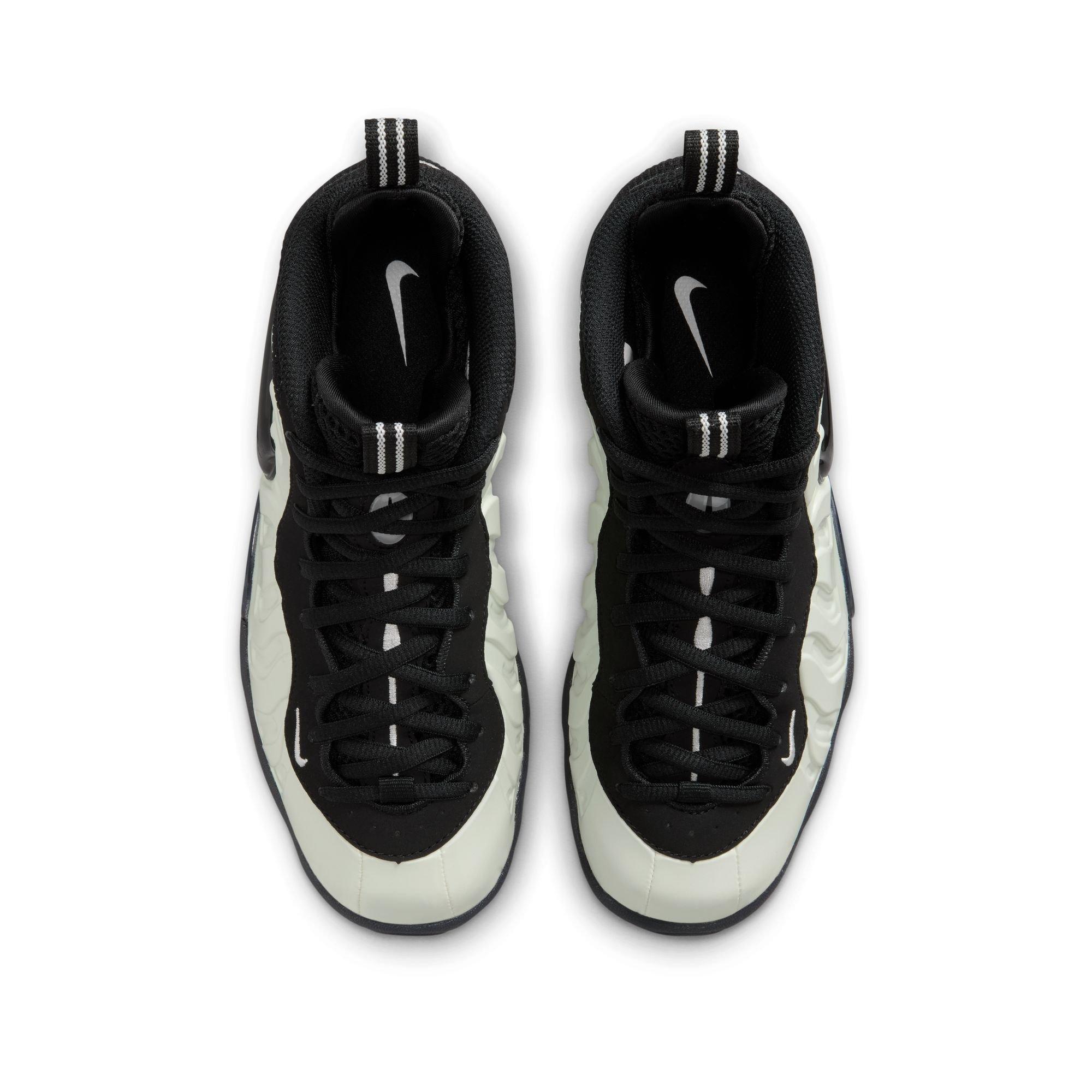 Nike Air Foamposite Pro Premium "Glow in the Dark" Grade School Kids' Shoe - SUMMIT WHITE/BLACK