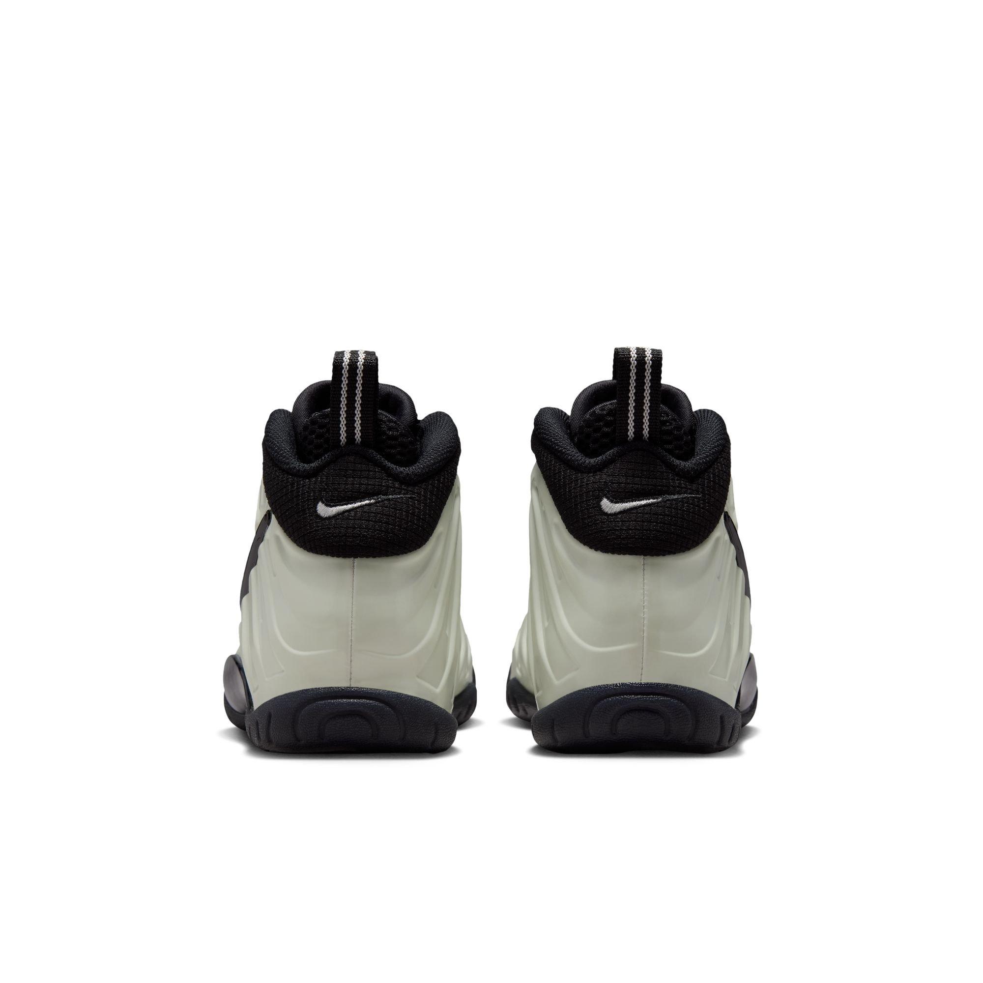 Nike Air Foamposite Pro Premium "Glow in the Dark" Grade School Kids' Shoe - SUMMIT WHITE/BLACK