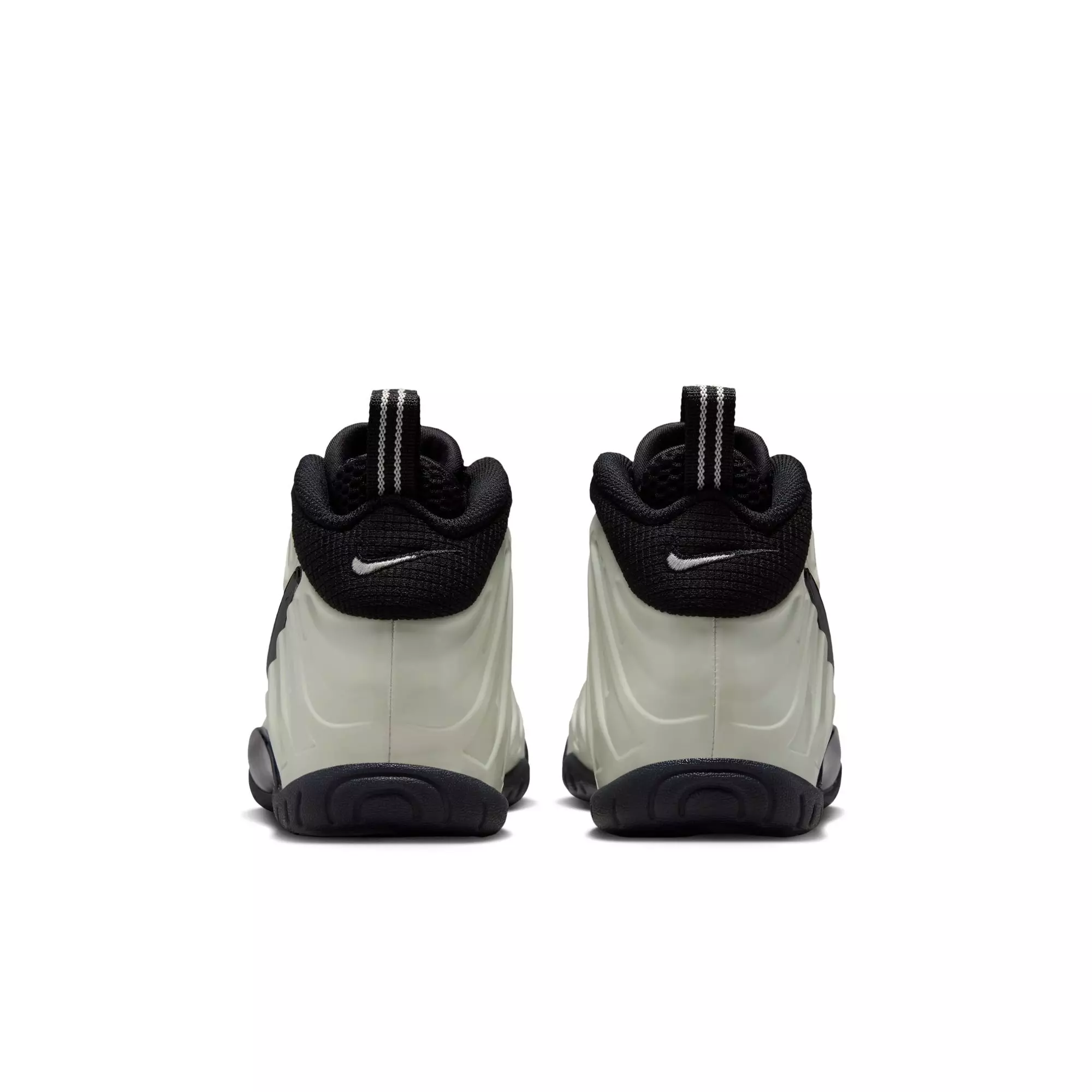 Nike Air Foamposite Pro Premium "Glow in the Dark" Grade School Kids' Shoe - SUMMIT WHITE/BLACK