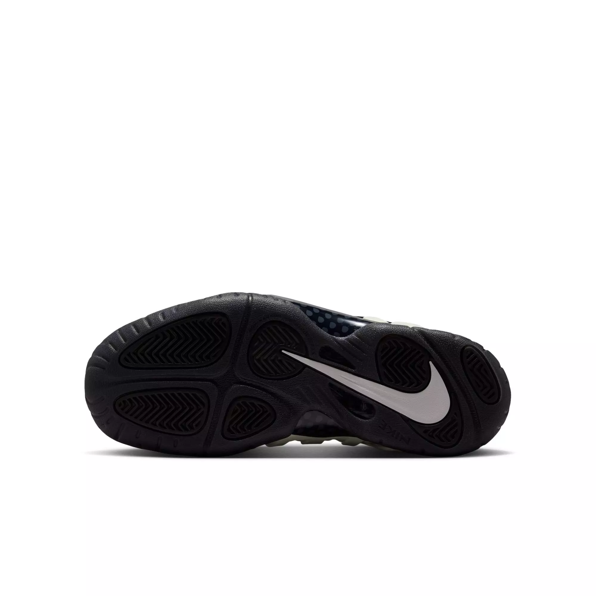 Nike Air Foamposite Pro Premium "Glow in the Dark" Grade School Kids' Shoe - SUMMIT WHITE/BLACK