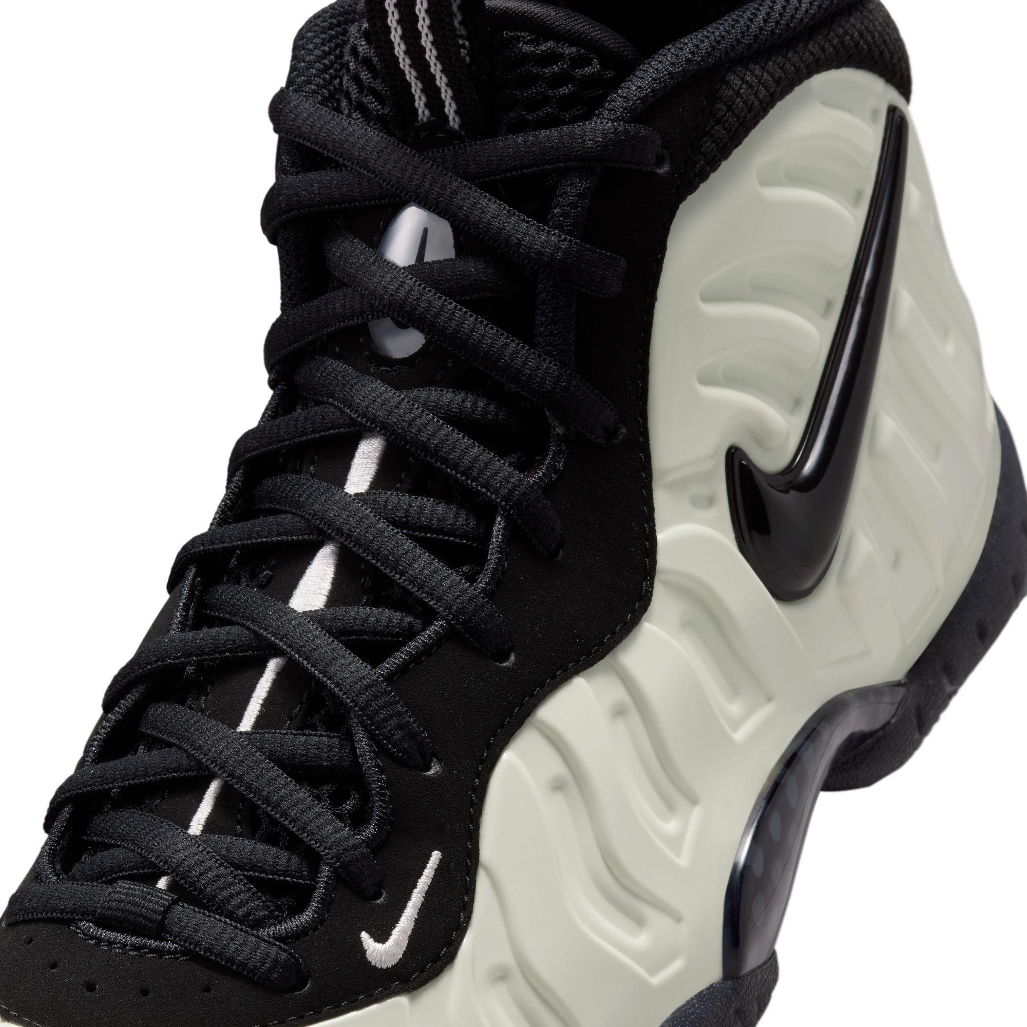 Nike Air Foamposite Pro Premium "Glow in the Dark" Grade School Kids' Shoe - SUMMIT WHITE/BLACK