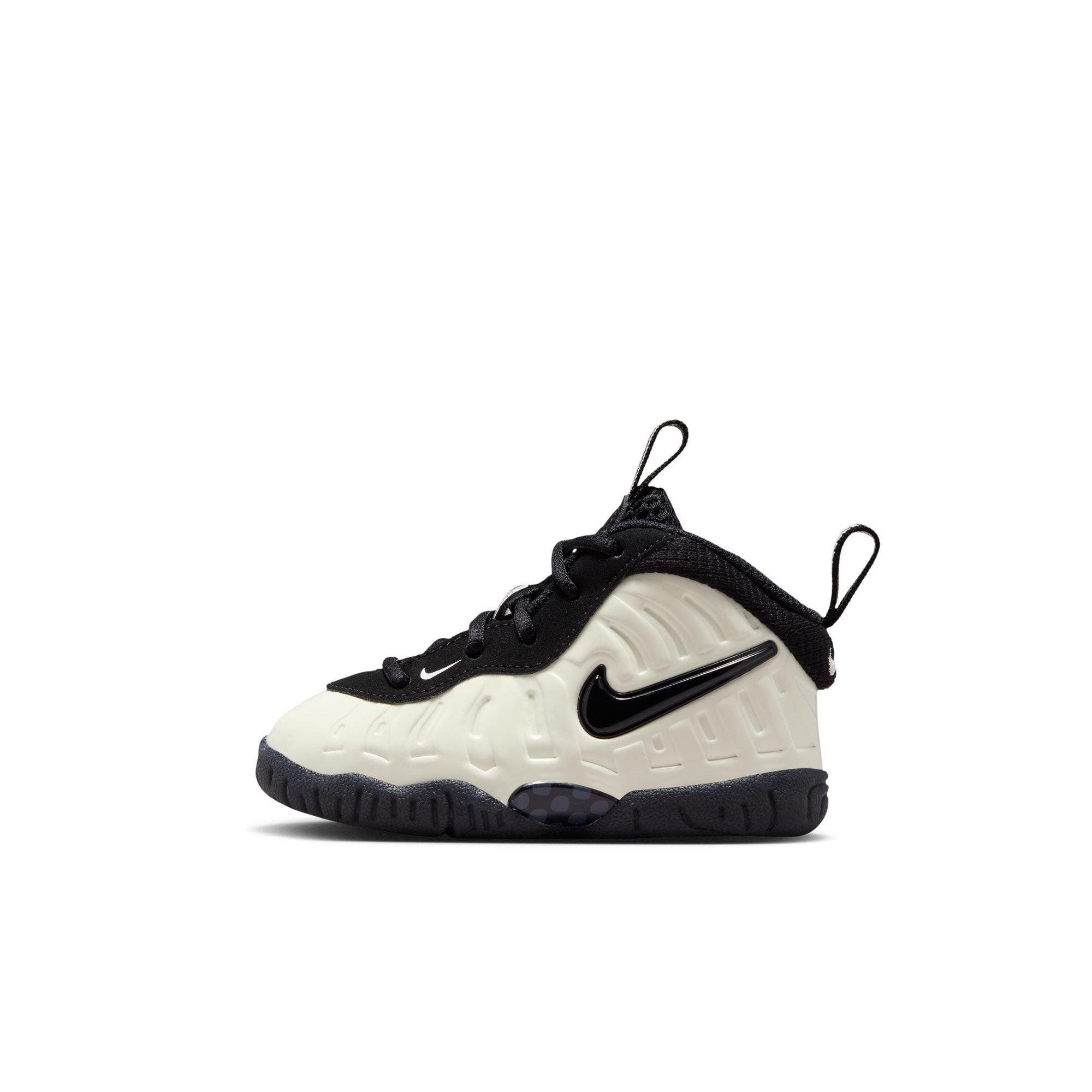 Nike Air Foamposite Pro Premium "Glow in the Dark" Toddler Kids' Shoe - SUMMIT WHITE/BLACK