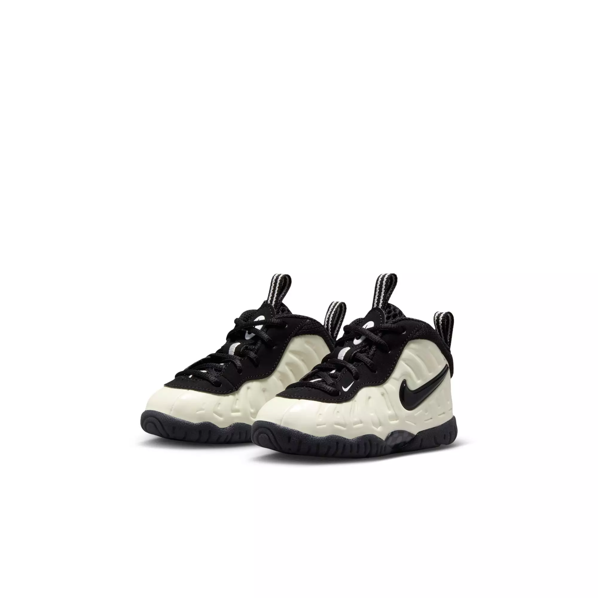 Nike Air Foamposite Pro Premium "Glow in the Dark" Toddler Kids' Shoe - SUMMIT WHITE/BLACK
