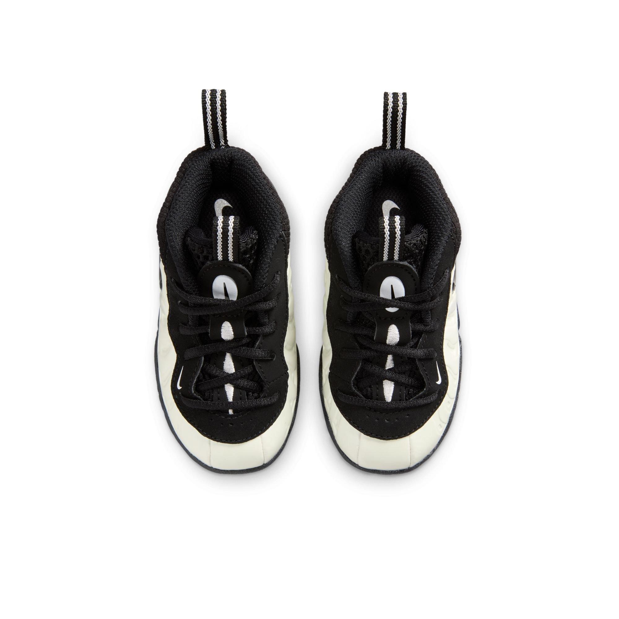 Nike Air Foamposite Pro Premium "Glow in the Dark" Toddler Kids' Shoe - SUMMIT WHITE/BLACK