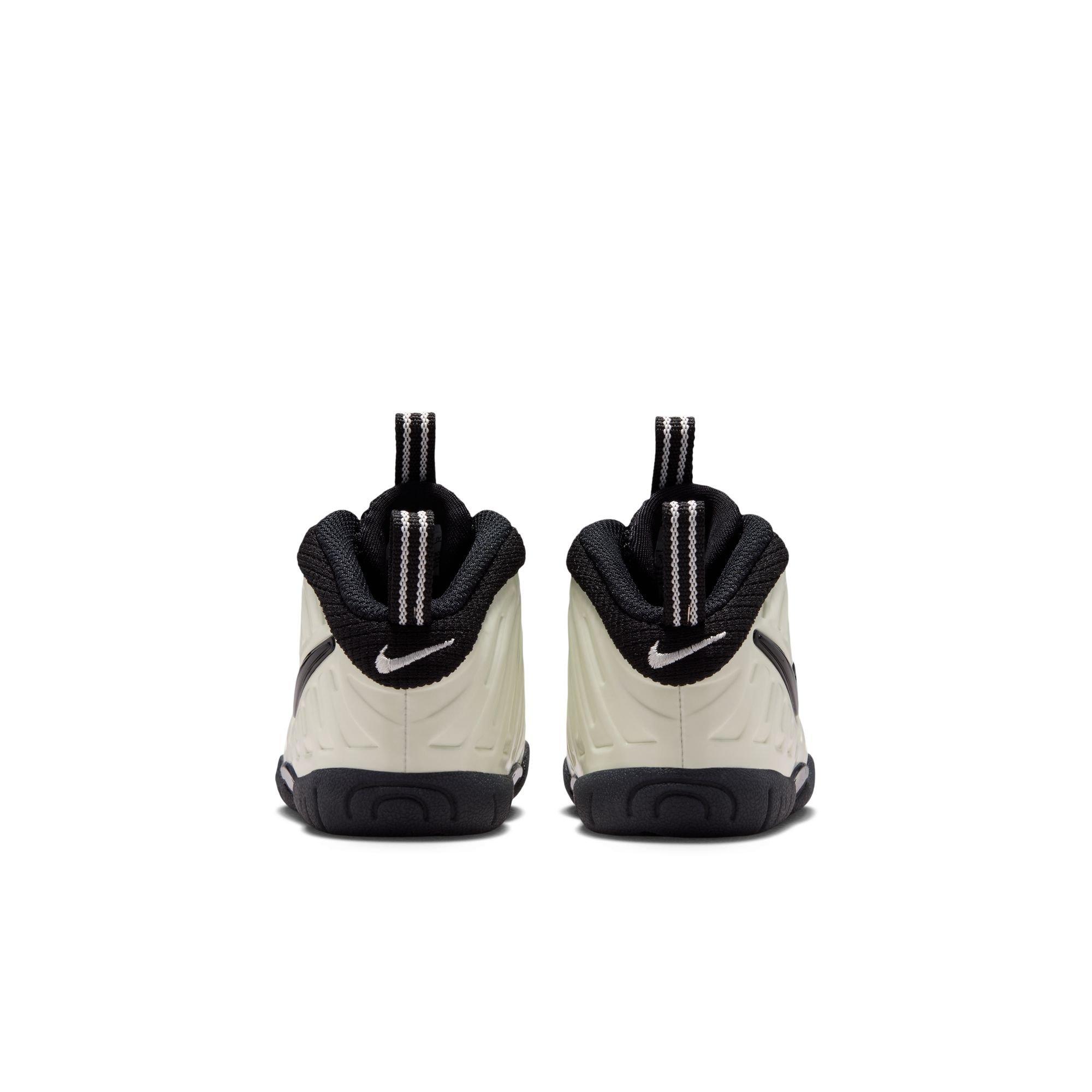 Nike Air Foamposite Pro Premium "Glow in the Dark" Toddler Kids' Shoe - SUMMIT WHITE/BLACK