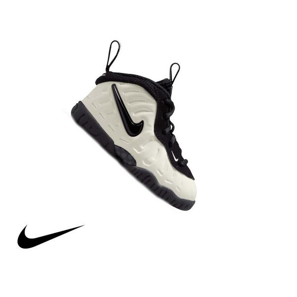 Nike Air Foamposite Pro Premium "Glow in the Dark" Toddler Kids' Shoe - SUMMIT WHITE/BLACK