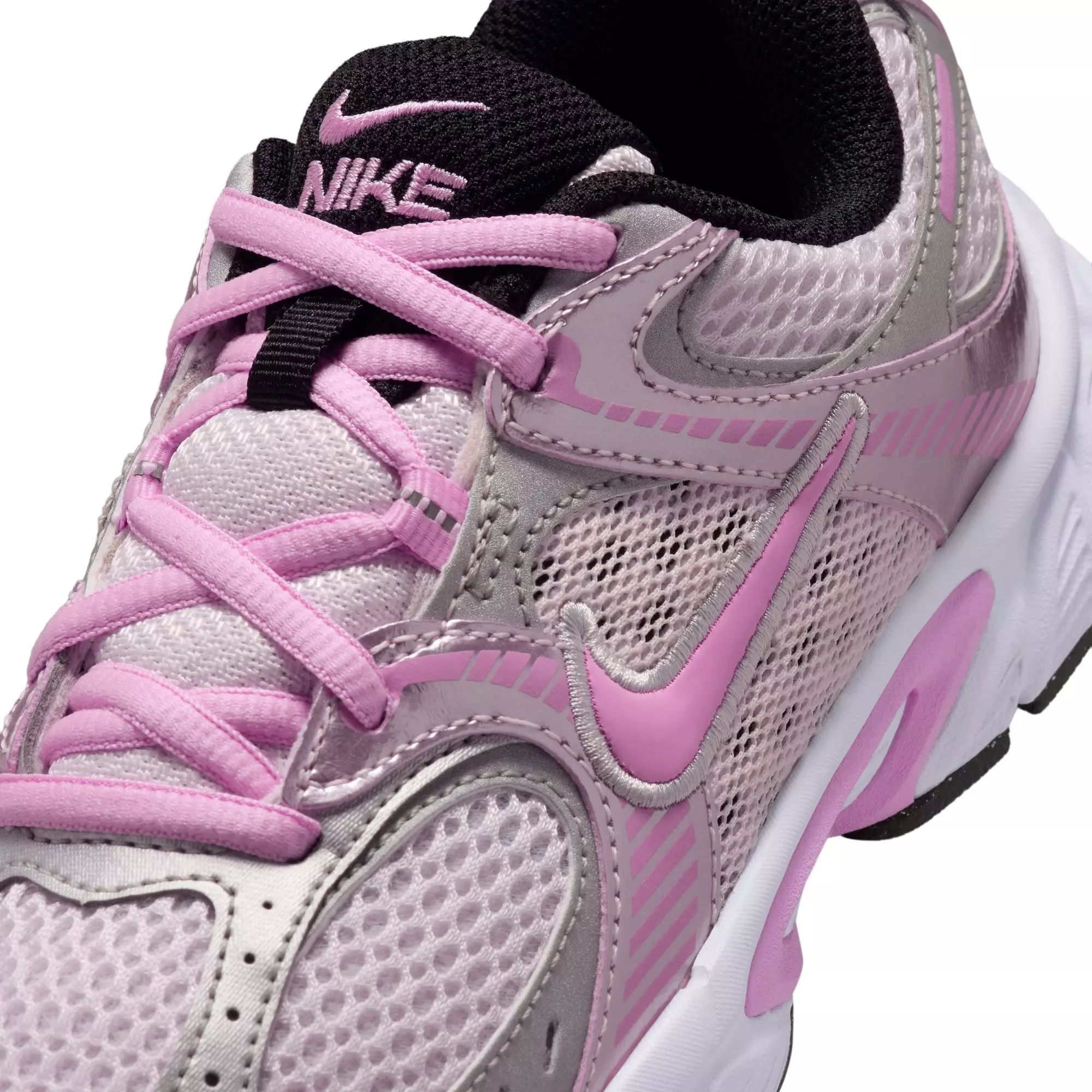 NIke V5 RNR "Pearl Pink/Pink Rise/Metallic Silver" Grade School Girls' Shoe - SILVER/PINK