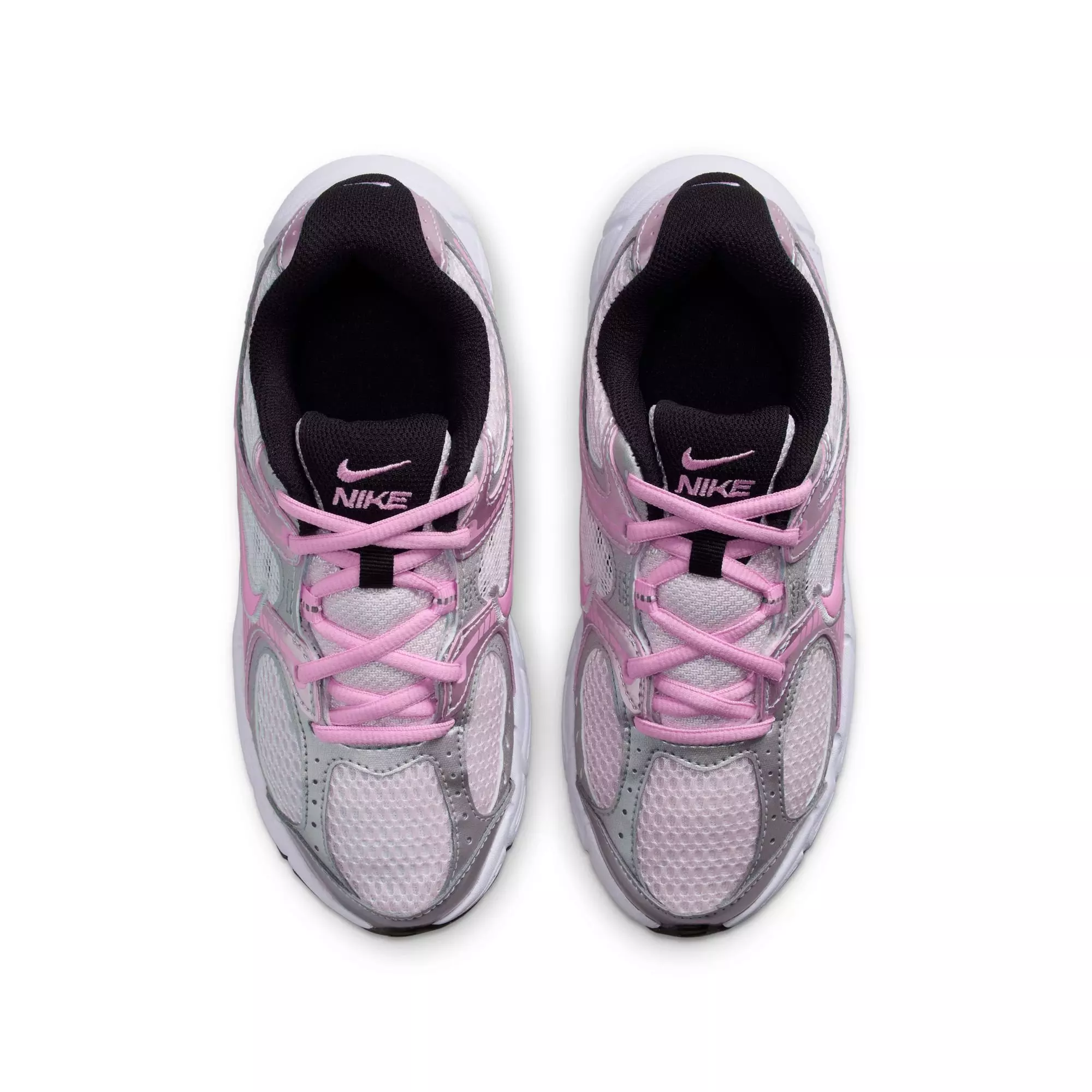 NIke V5 RNR "Pearl Pink/Pink Rise/Metallic Silver" Grade School Girls' Shoe - SILVER/PINK