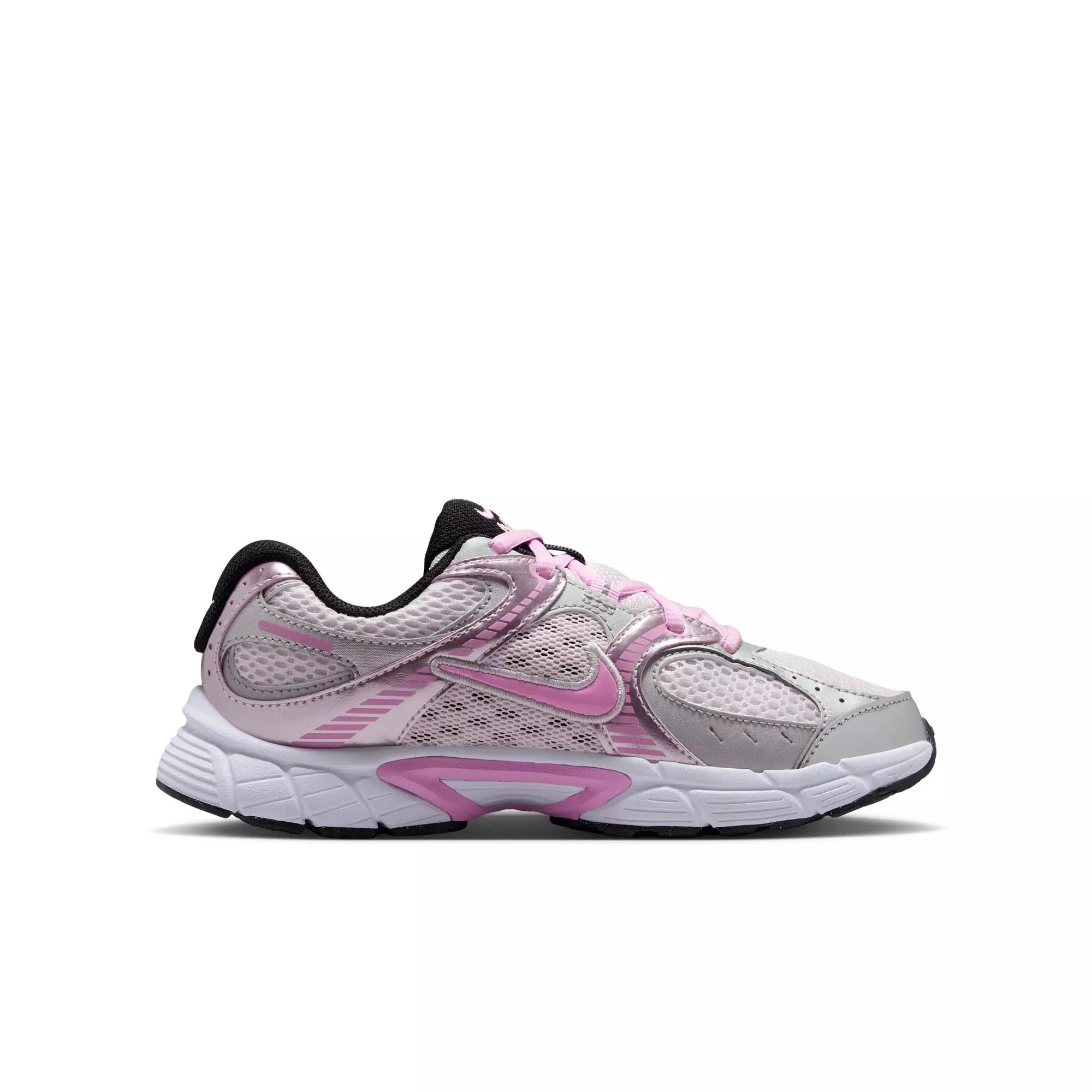 NIke V5 RNR "Pearl Pink/Pink Rise/Metallic Silver" Grade School Girls' Shoe - SILVER/PINK